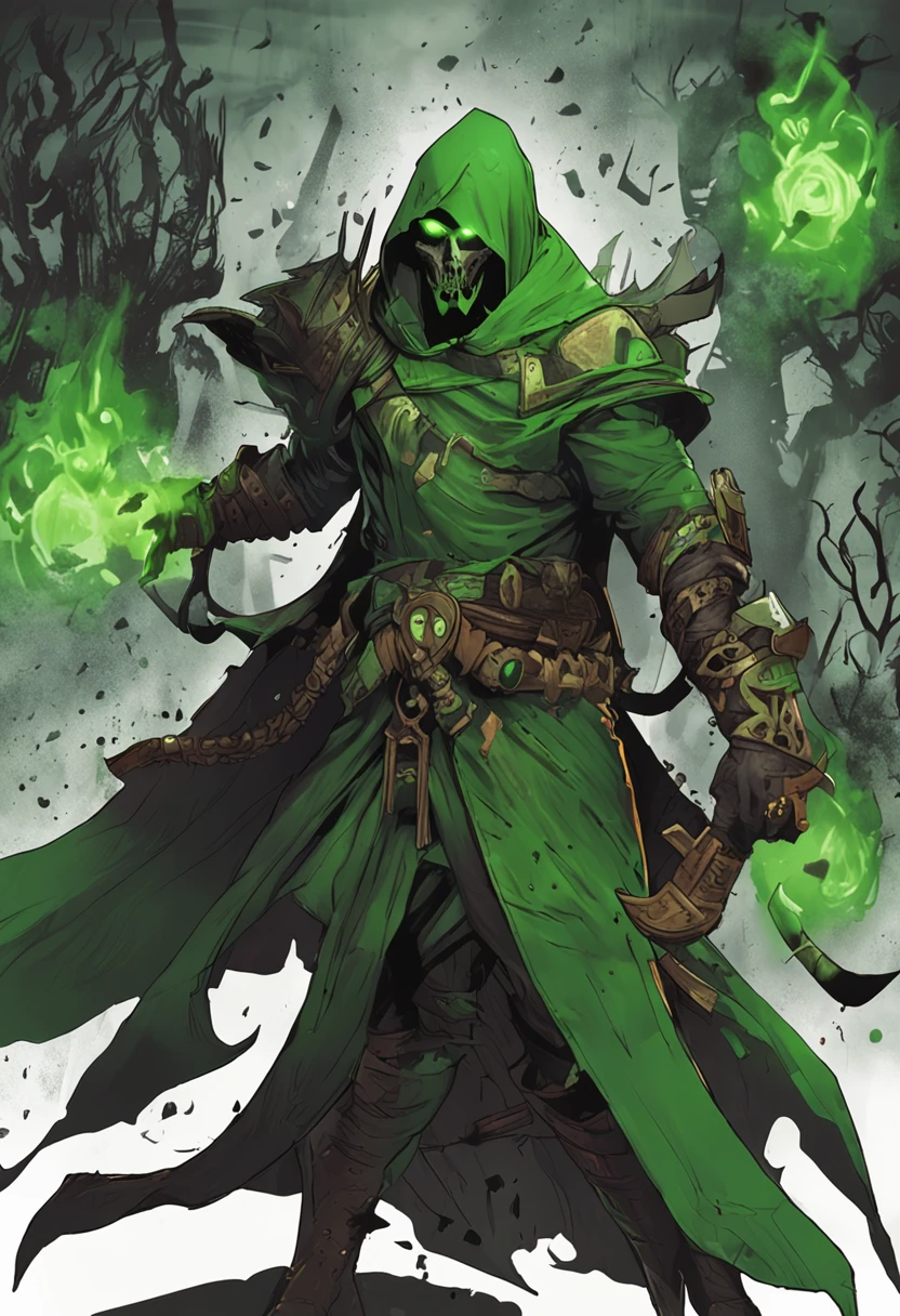 Cultist if there are 1 - 3 neighboring Cultists, receives the ability to attack additional targets.The number of additional targets is equal to the number of neighboring cultists. if there are 4 neighboring Cultists, gets double damage and area damage green color. Cultists receive green souls when merging or making a sacrifice. Each soul increases Cultist damage. When the number of souls reaches 20, a Cultist in gree ndemon form transforms into a Harbinger, which increases their attack speed . When a Sacrifice is activated, every destroyed Cultist cleanses 3 random Cultists from a negative effect and increases their damage. A Cultist in green Harbinger form increases its damage for every Cultist on the field, including green Harbingers. When attacking, a green Harbinger creates a fiery green chasm. The green chasm deals 100% of the Cultist's damage and reduces monster armor. There can only be one green chasm on the field at a time. style of Rush Royale.