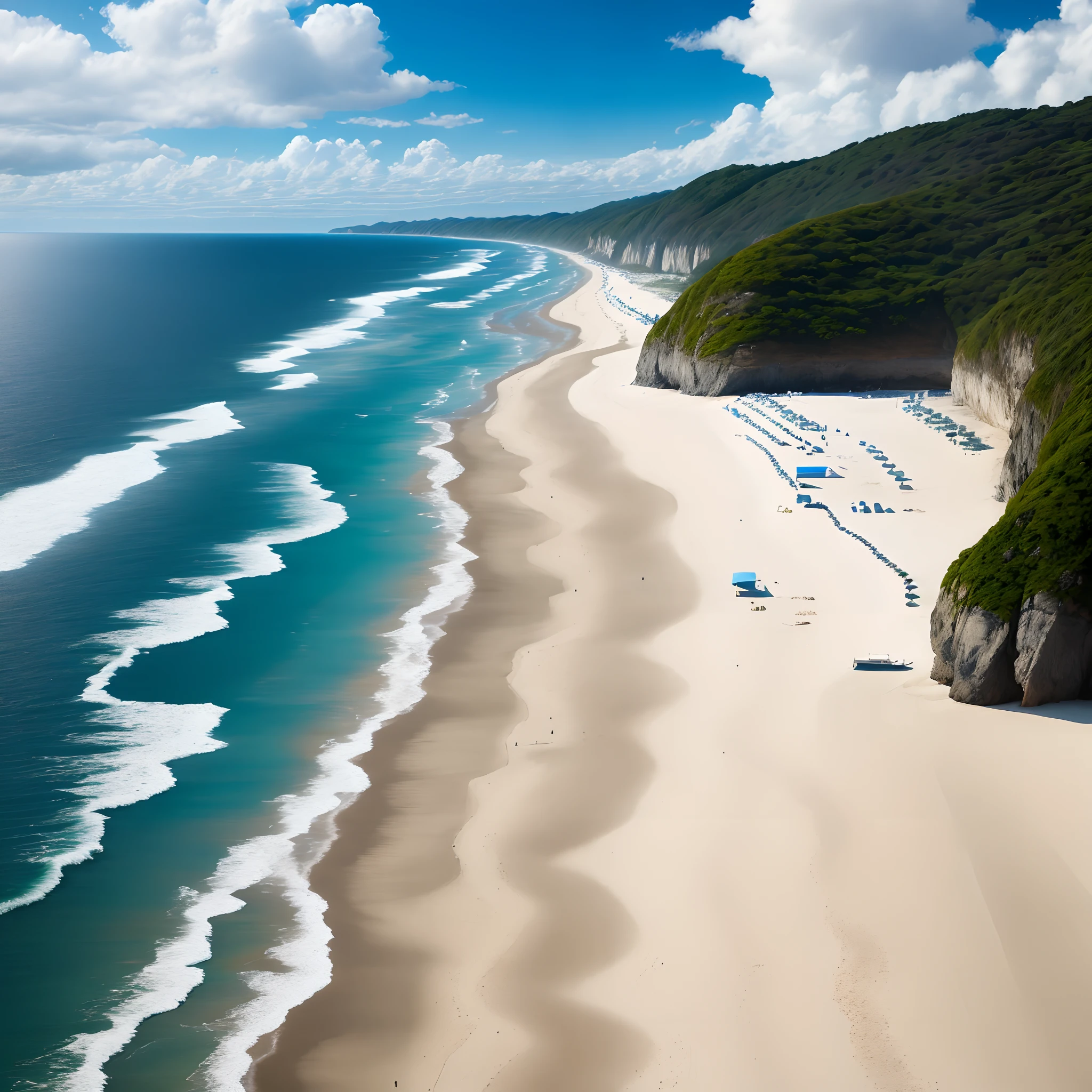 Beach, ocean, sunny