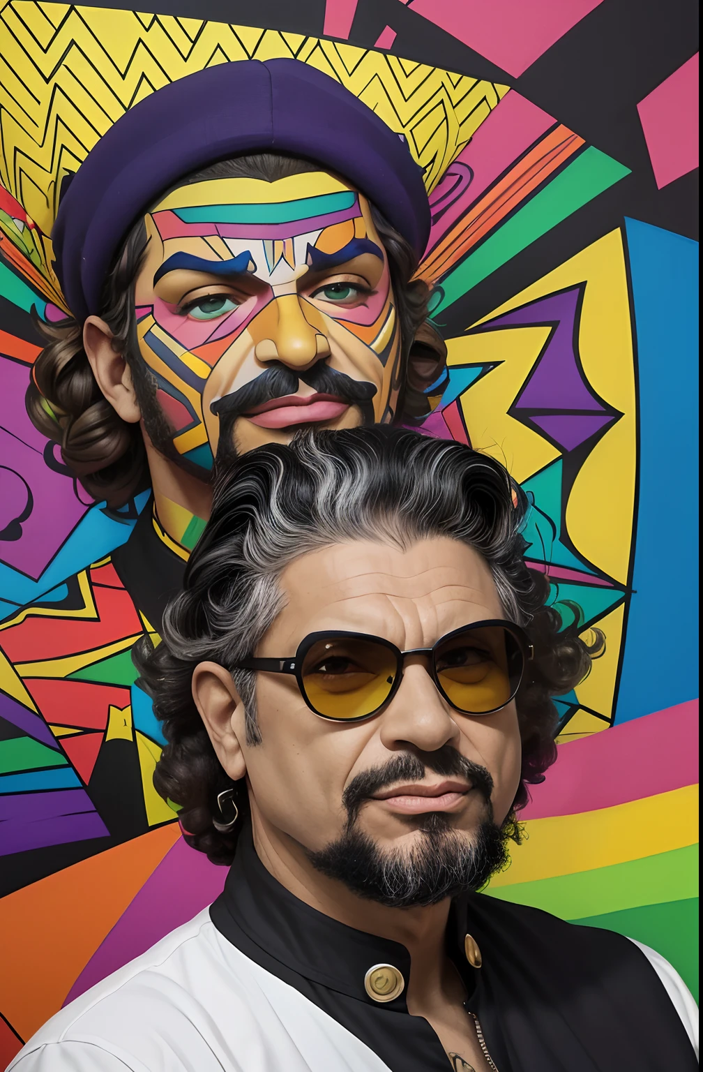 (RAUL SEIXAS CANTOR forma cartonada Eduardo Kobra ,Romero Brito,The Filling Twins ,multidimensional geometric wall PORTRAIT, arte, Chibi,
Yang08k, lindo, Colouring,
Primary works, qualidade superior, melhor qualidade, Arte Oficial, Beautiful and Aesthetic, 512 k