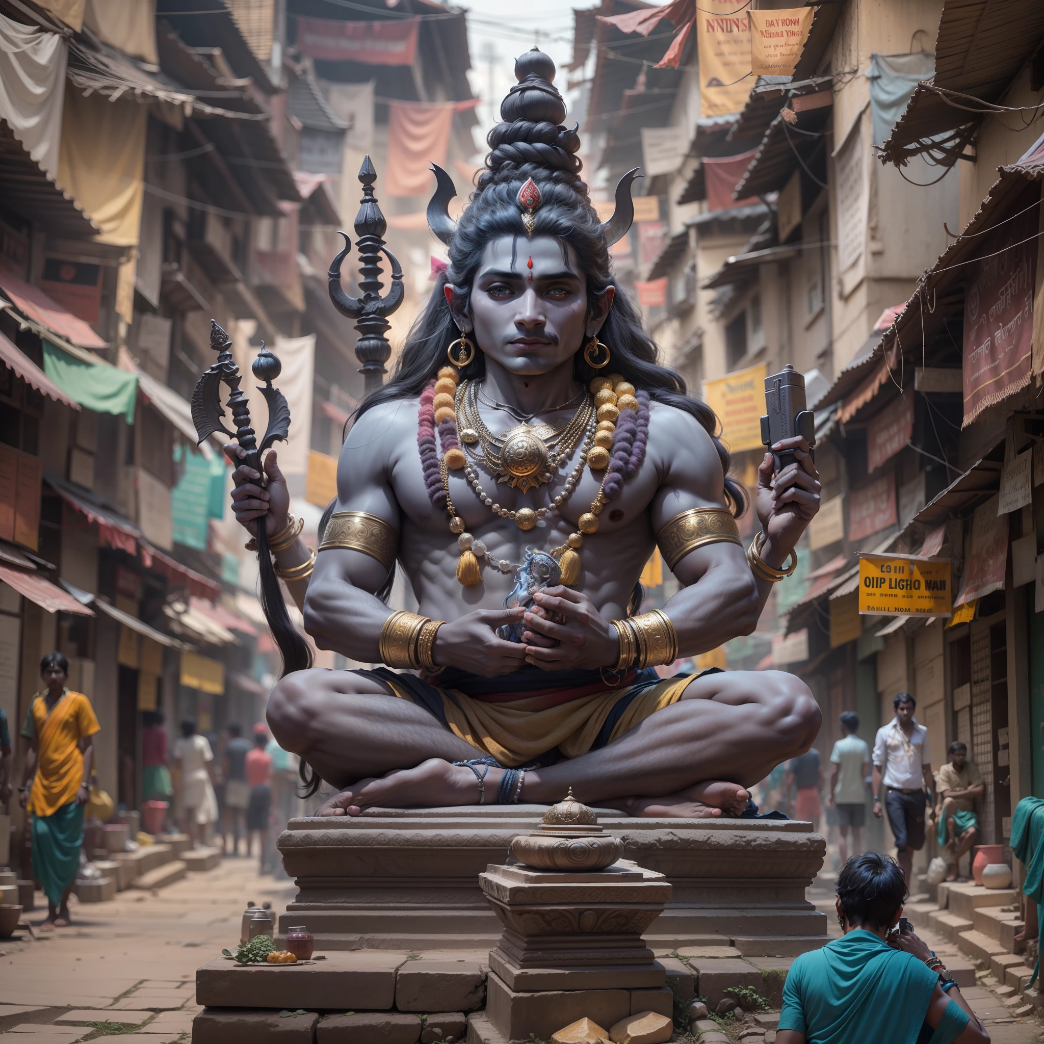 Lord Shiva is roaming the streets of India