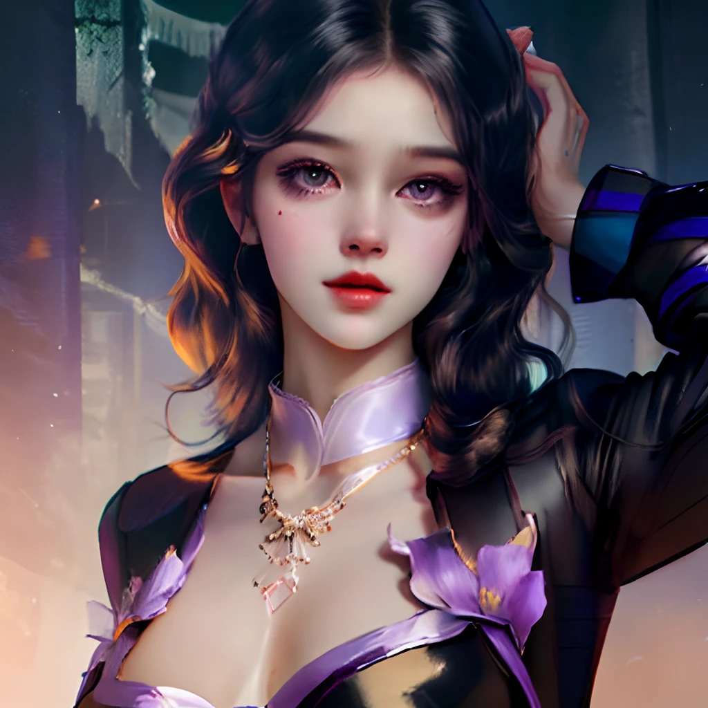 Subtle narrative, enigmatic atmosphere, atmospheric perspective, fluid movement, ethereal quality,
solo,
low fantasy,
Lively Brushwork, Striking Composition, Psychedelic Imagery,
