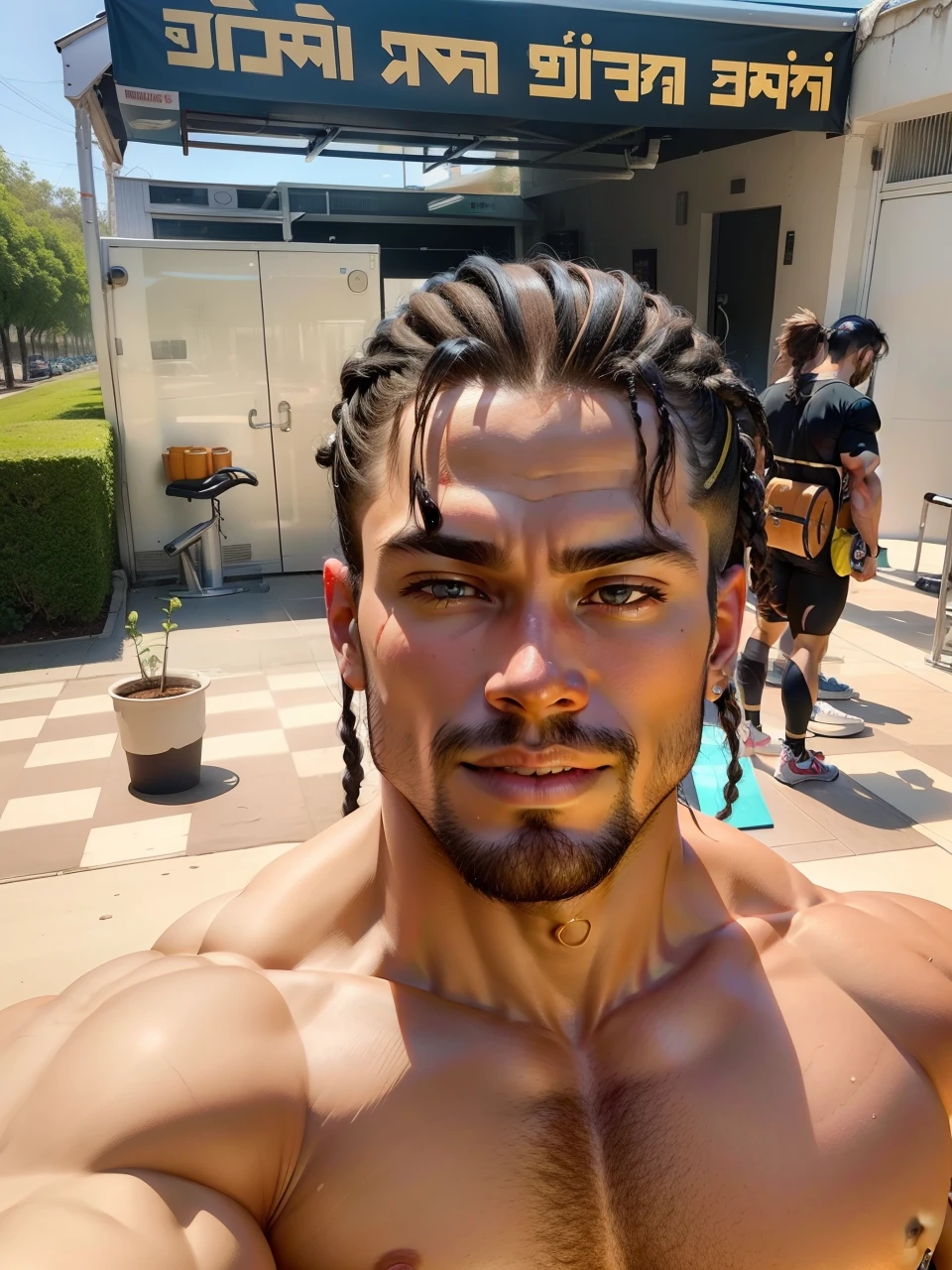 Good hair with good body building