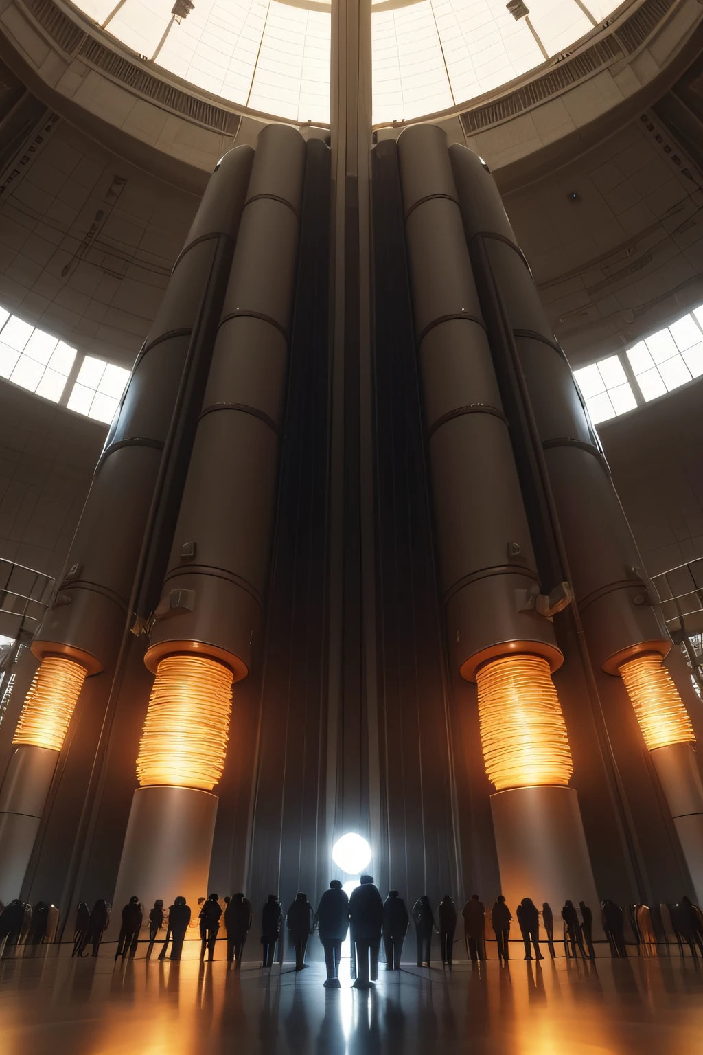 Scientists surround humans with experimental devices for nuclear fusion