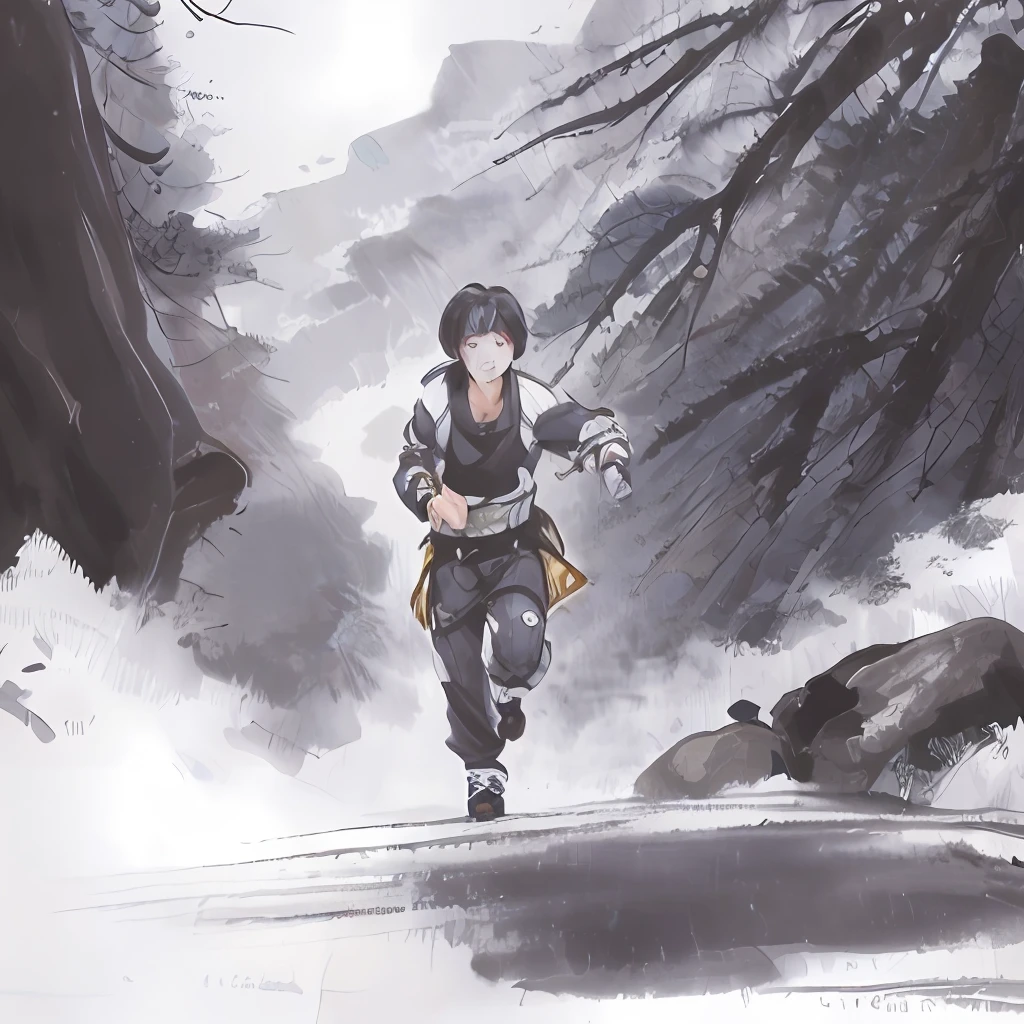 I ran with Keqing in the Genshin World