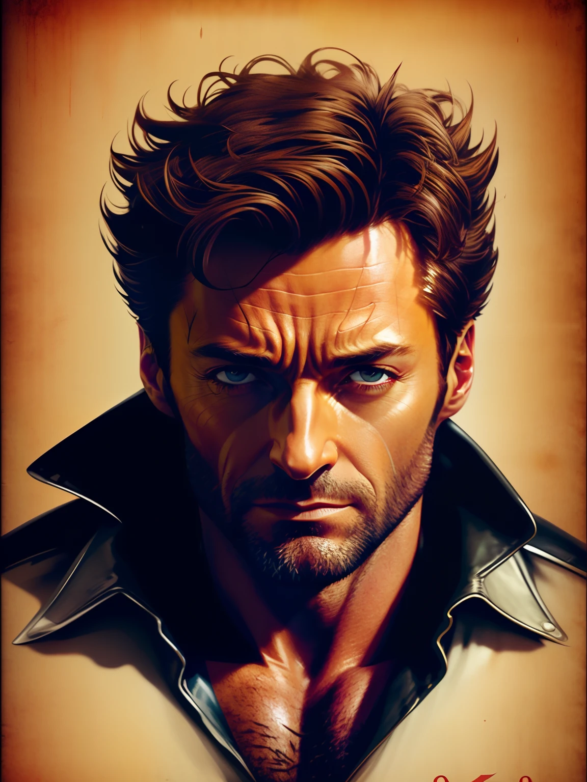 Hugh Jackman as wolverine, vhs effect, (poster:1.6), poster on wall, nostalgia, movie poster, portrait, close up
(skin texture), intricately detailed, fine details, hyperdetailed, raytracing, subsurface scattering, diffused soft lighting, shallow depth of field, by (Oliver Wetter)