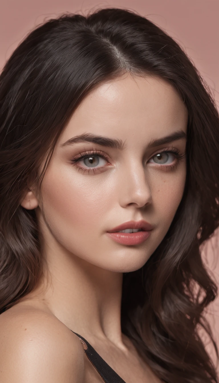 photos realistic "Ana de Armas", Black medium long hair, expressive and striking black eyes, Delicate features, defined cheekbones, Soft, rounded chin. bright skin in natural tones,, Healthy and radiant appearance, 1.68 to 1.Height 70 meters, Slim and athletic, Soft curves. Elegant and sensual attire, Elegant and modern style, Formal and sophisticated clothing.masutepiece.