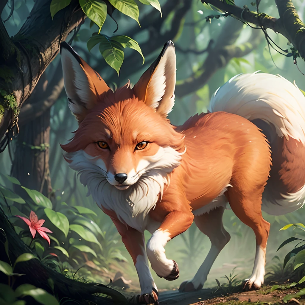 a clever fox ventured into the jungle. He spotted a hen on the tree --auto --s2