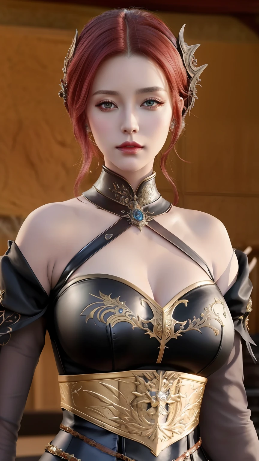 a close up of a woman in a corset and leather outfit, fantasy woman, 8k high quality detailed art, a beautiful fantasy empress, beautiful and elegant elf queen, beautiful alluring anime woman, epic exquisite character art, ((a beautiful fantasy empress)), fantasy character, hyperdetailed fantasy character, anime goddess, epic fantasy art style hd,
