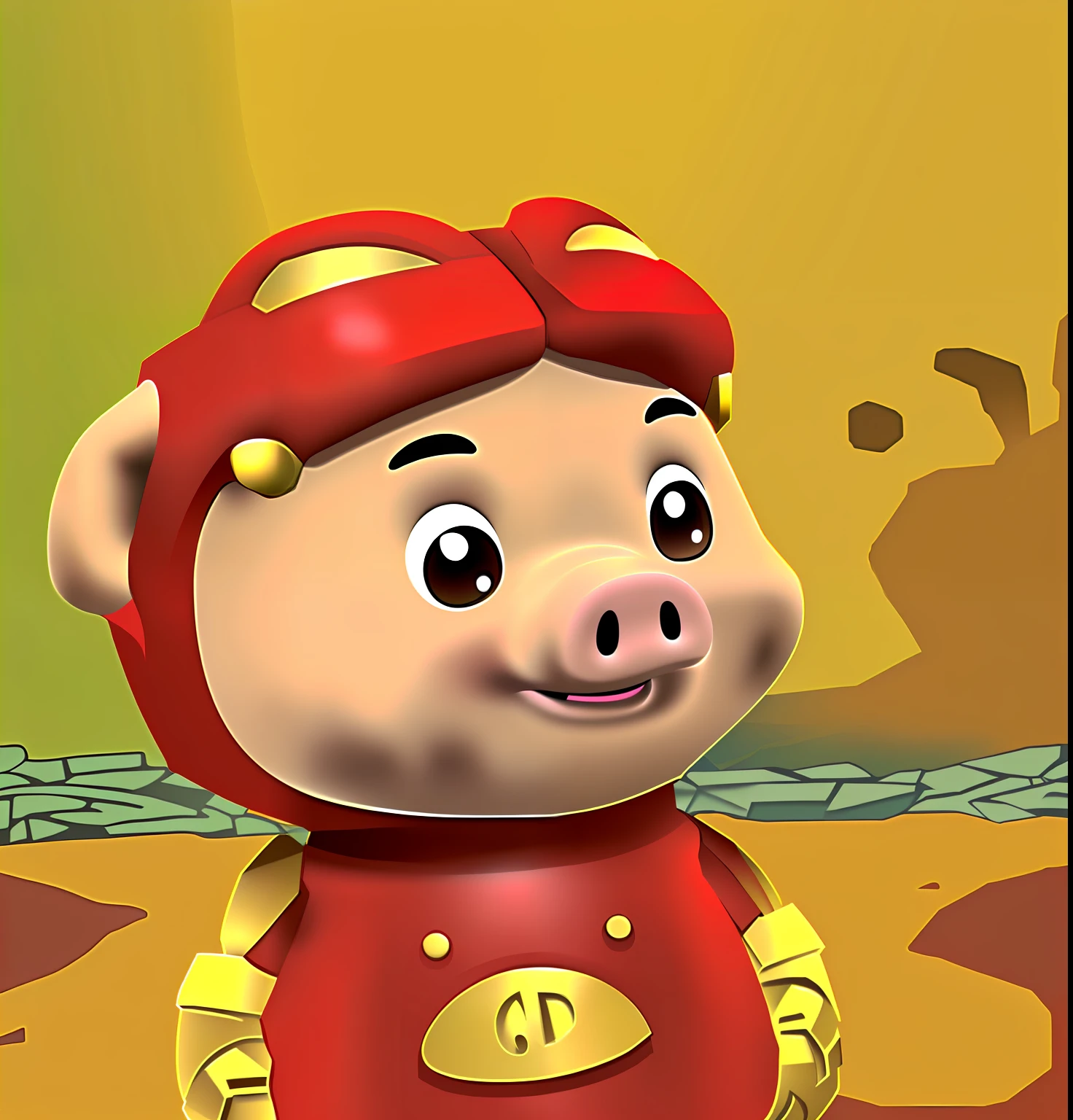 Black Pigman,Wearing armor,adolable,Cold