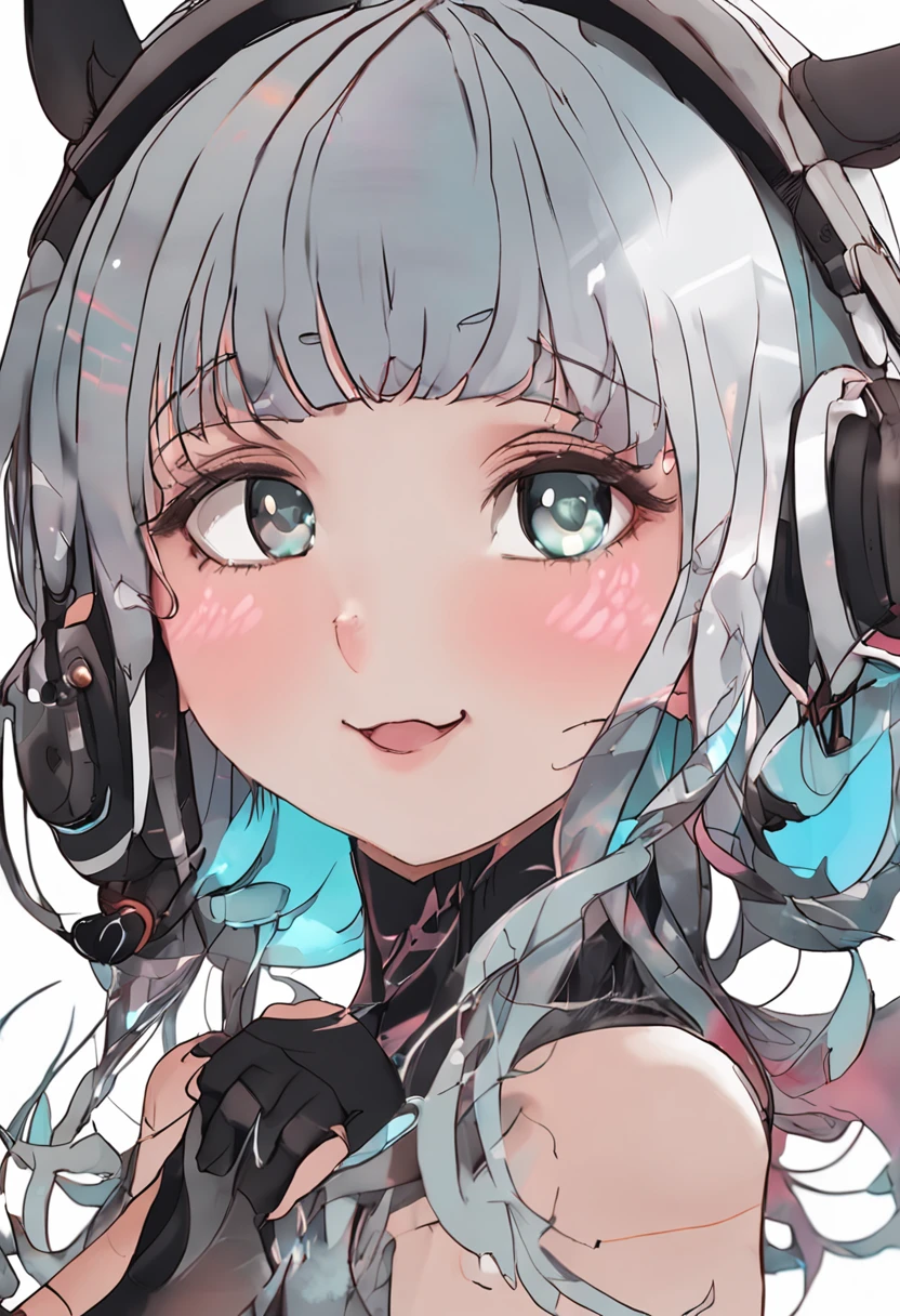 Black hair, hair bubbles, flinch, long eyelashes, hard circle eyes, fake animal ears, light smile, ear blush, fang, surrealism, flowing shade, pattern, holographic drawing, tashi e, pov, aerial perspective, 8k, super detail, accurate, best quality