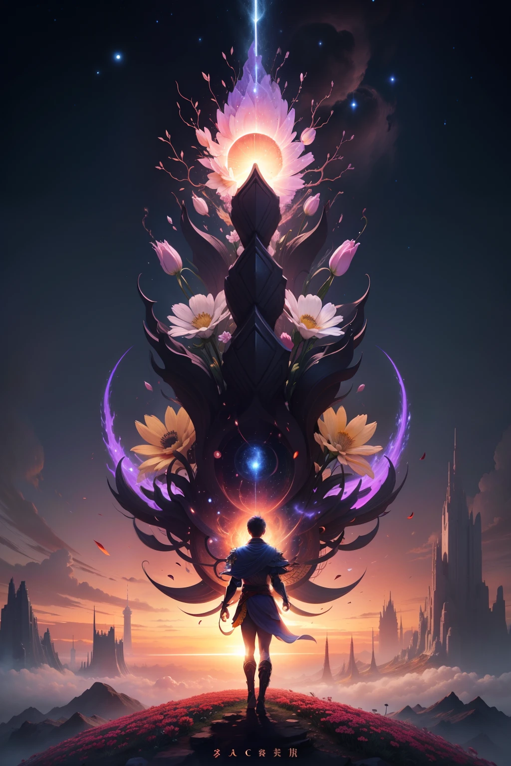 Origin of the universe, Pangu opens the sky, Flowers of hope bloom in chaos