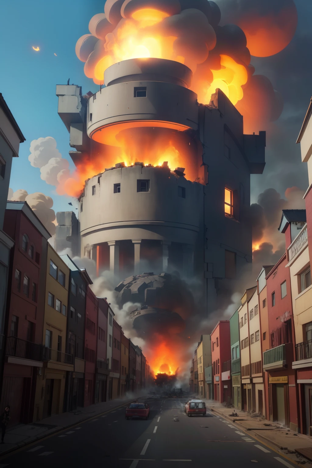 Hang City,A group of detached villas,Suddenly there was one,Earth-shattering explosion。
I saw that after a violent explosion,In the midst of a raging fire,But there is a burly figure,Laughed up to the sky,That laughter,It's indescribably painful,It is indescribable pathos。
Wait until the fire truck arrives,The villa has been reduced to ruins,Some of everything,It's all caused by the characters,Consumption water pipes in the villa,All destroyed。