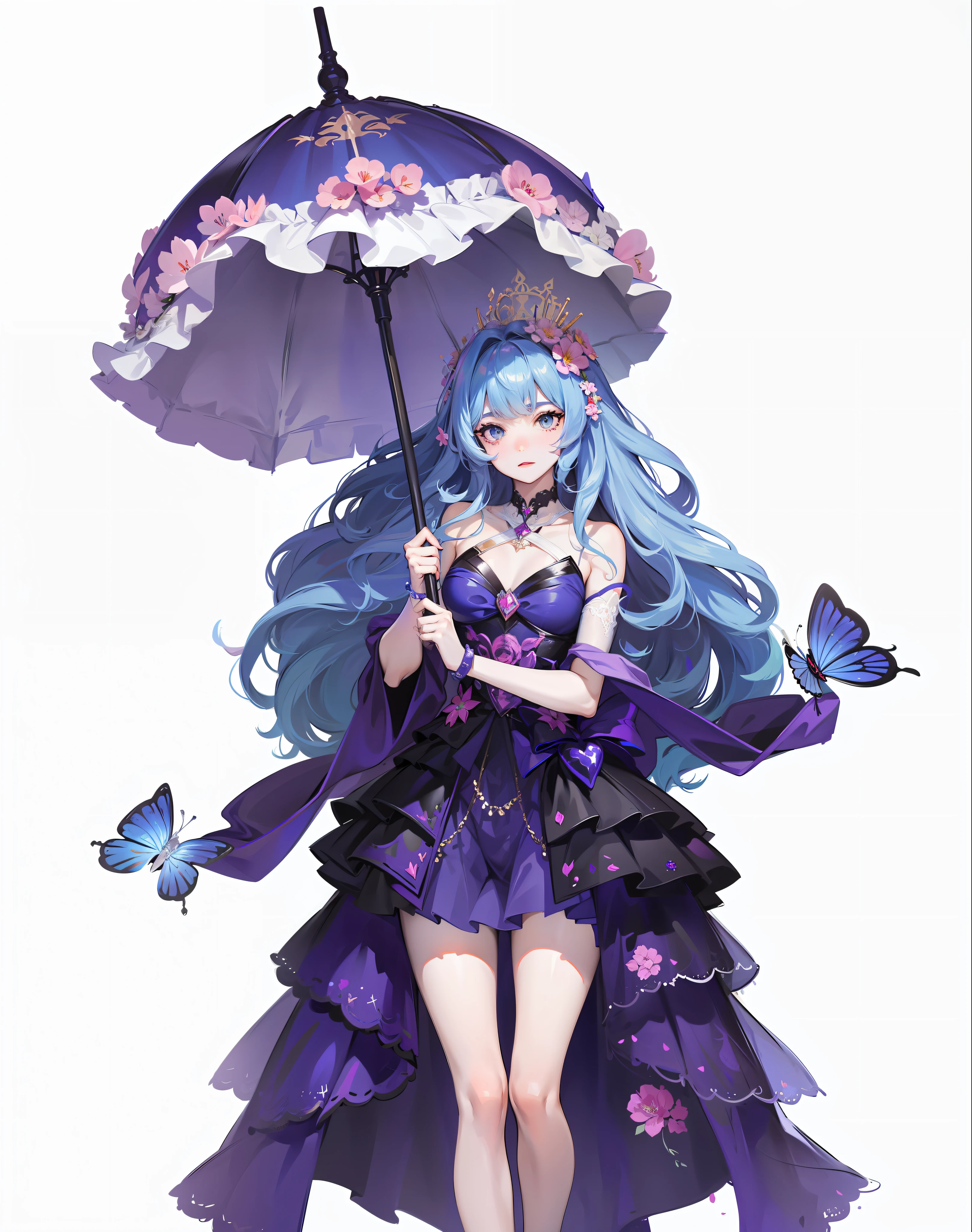 filigree,Hold the hand on the handle of the umbrella,Normal human hands,Five fingers in one hand