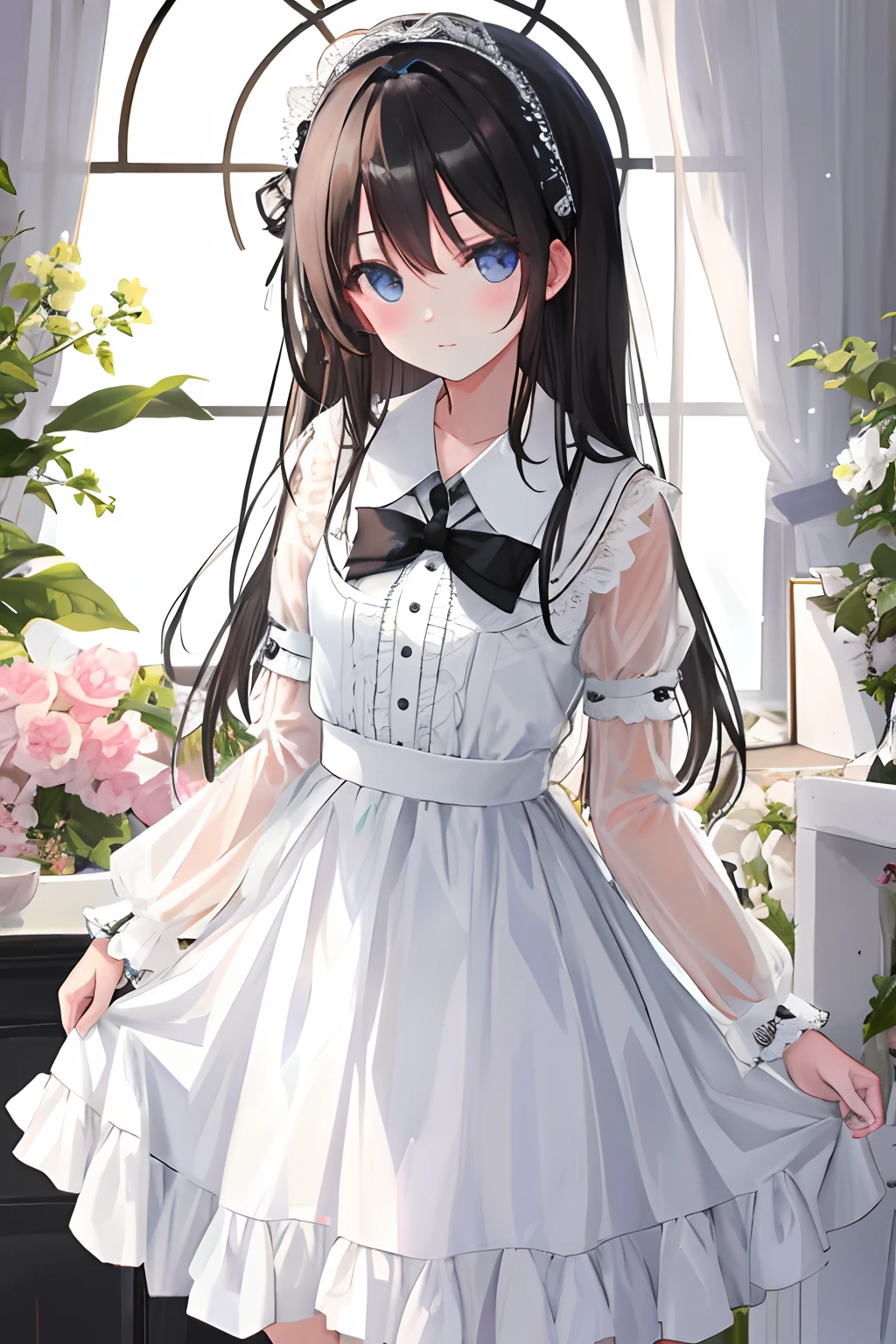 The pure beauty was not dressed