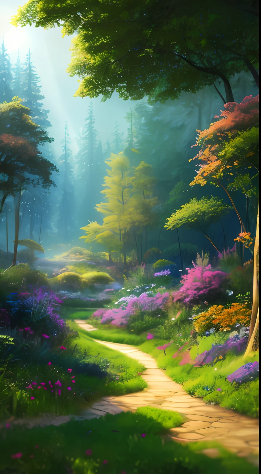 masterpiece, best quality, high quality,extremely detailed CG unity 8k wallpaper, An enchanting and dreamy scene of a fantasy forest, with towering trees, glowing mushrooms, and hidden fairy glens, creating a sense of mystique and enchantment, artstation, digital illustration, intricate, trending, pastel colors, oil paiting, award winning photography, Bokeh, Depth of Field, HDR, bloom, Chromatic Aberration ,Photorealistic,extremely detailed, trending on artstation, trending on CGsociety, Intricate, High Detail, dramatic, art by midjourney