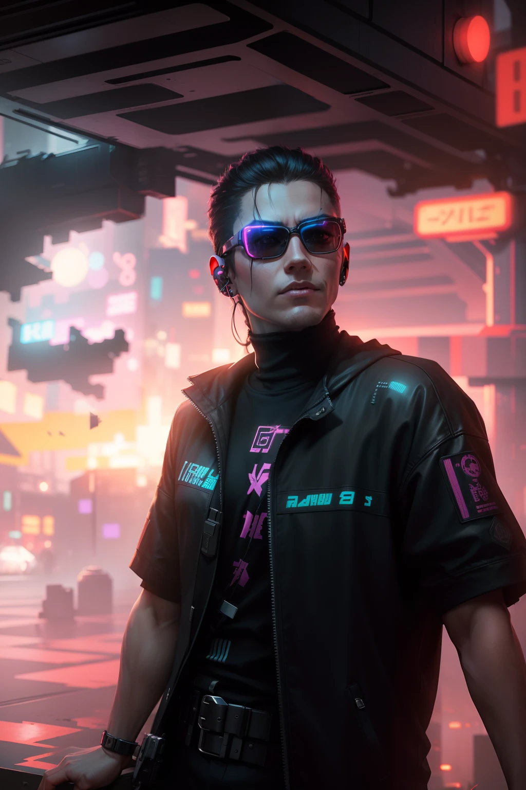 Change the background to cyberpunk