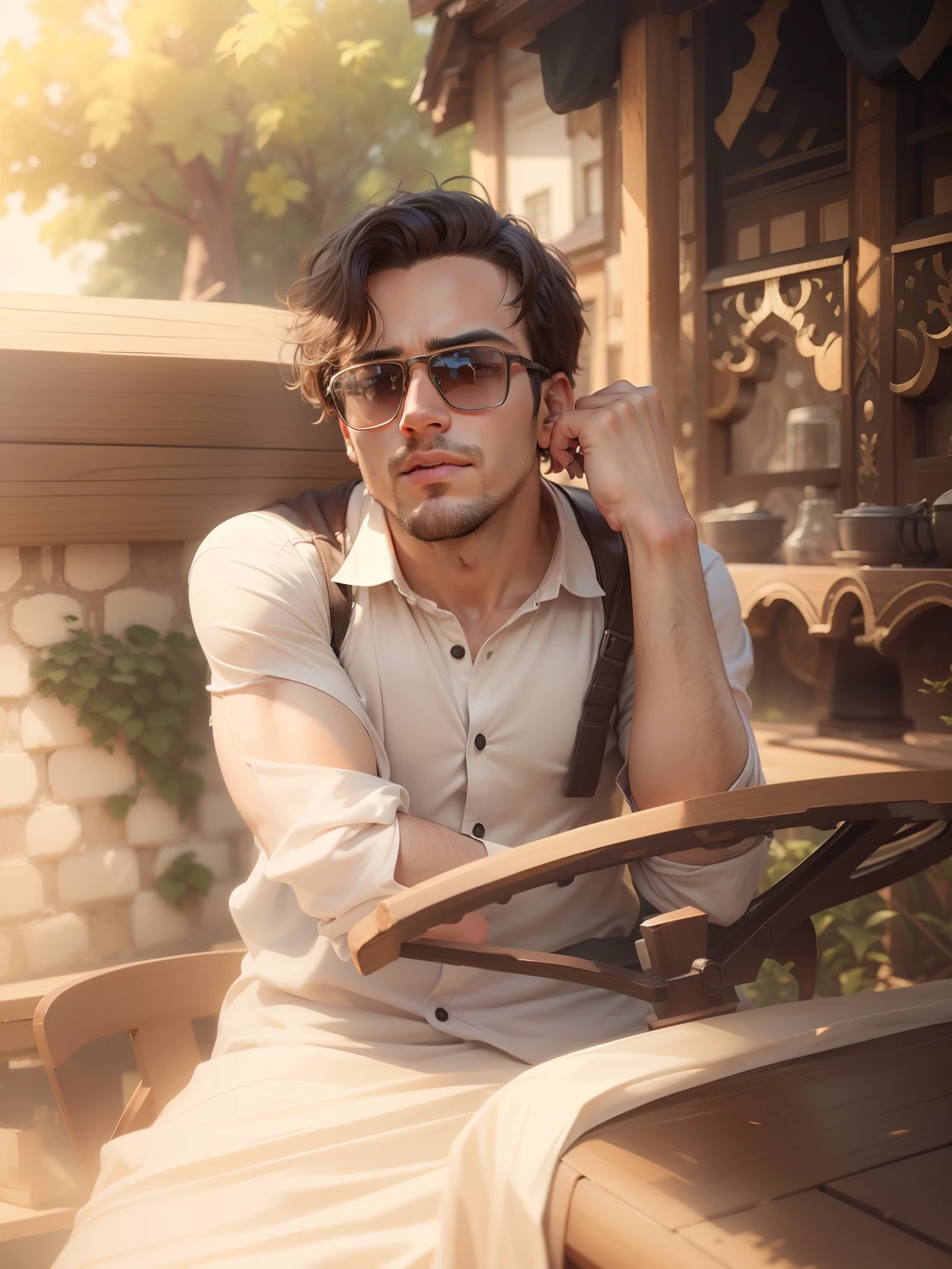Change background handsome boy, realistic face, keep real face, 8k, ultra realistic, Chage t shirt change body shape Cute face
