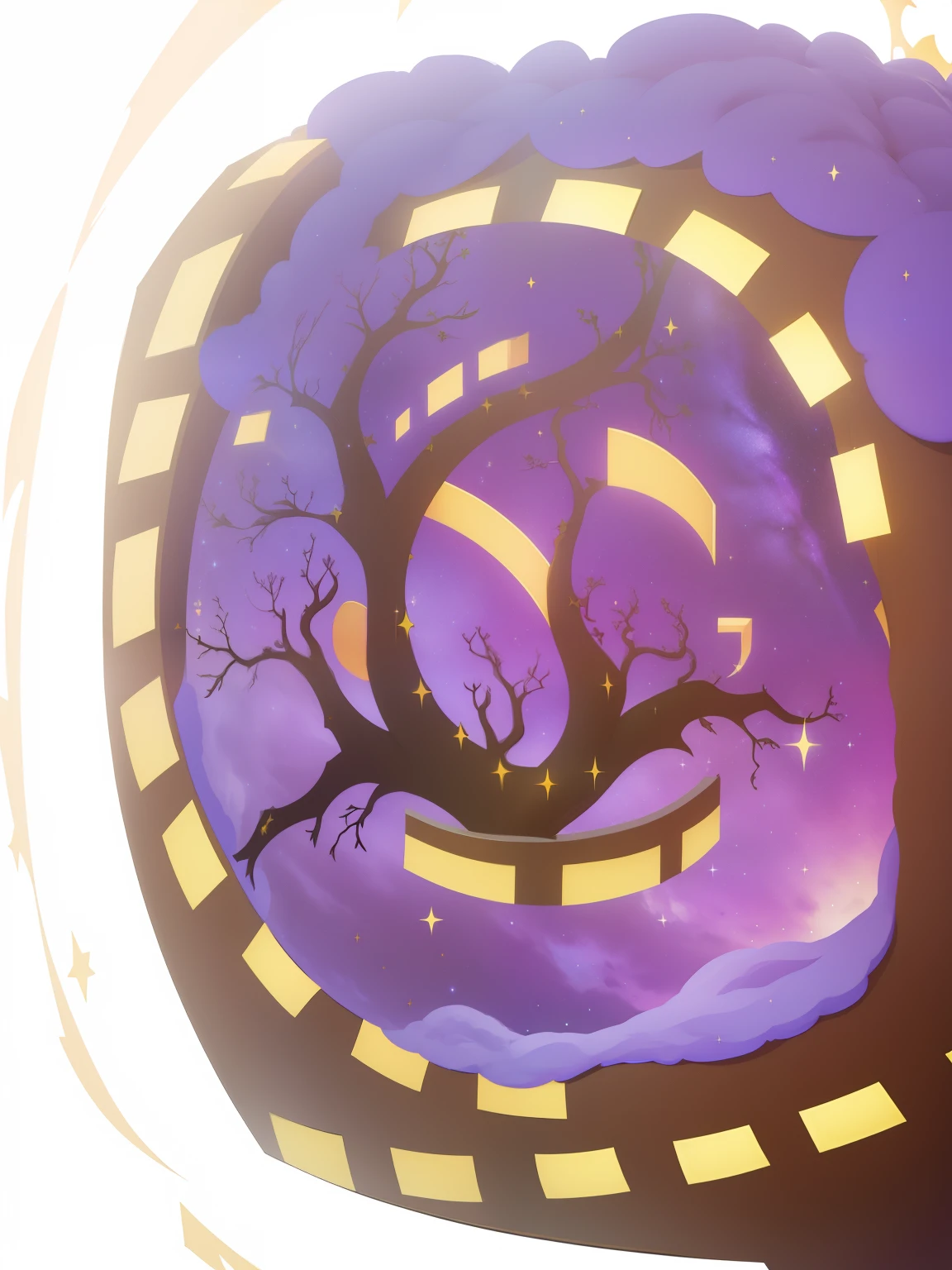 Glittering starry sky,behemoth,the trees