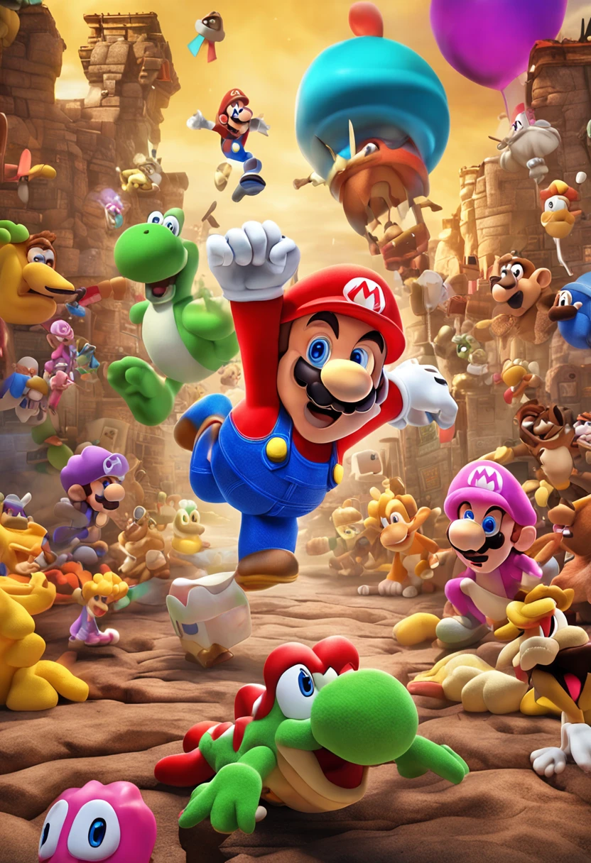 startled，Super Mario，pix