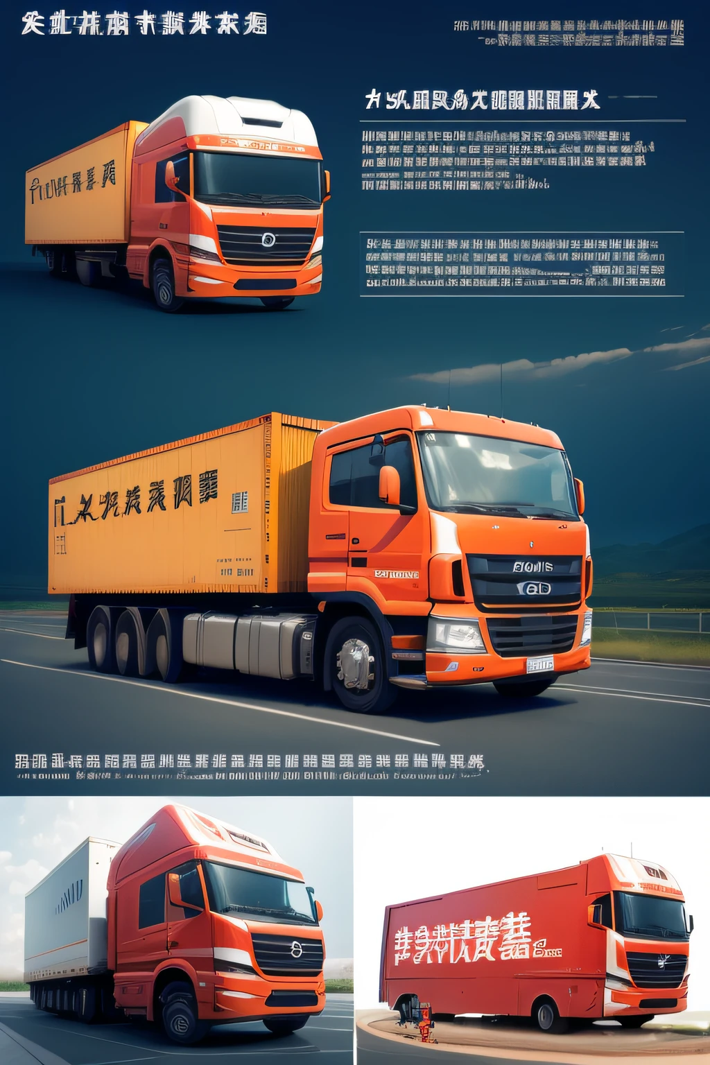 Logistics: Dangerous goods transportation、The vehicle is on the way、Light background、gv、Panoramic view、sense of science and technology