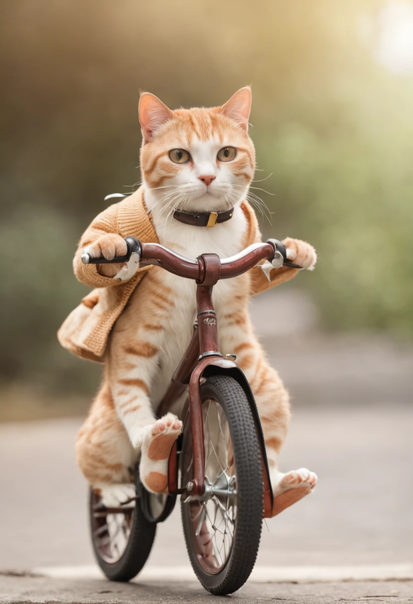 Japanese anime,Jingle cat,riding bikes