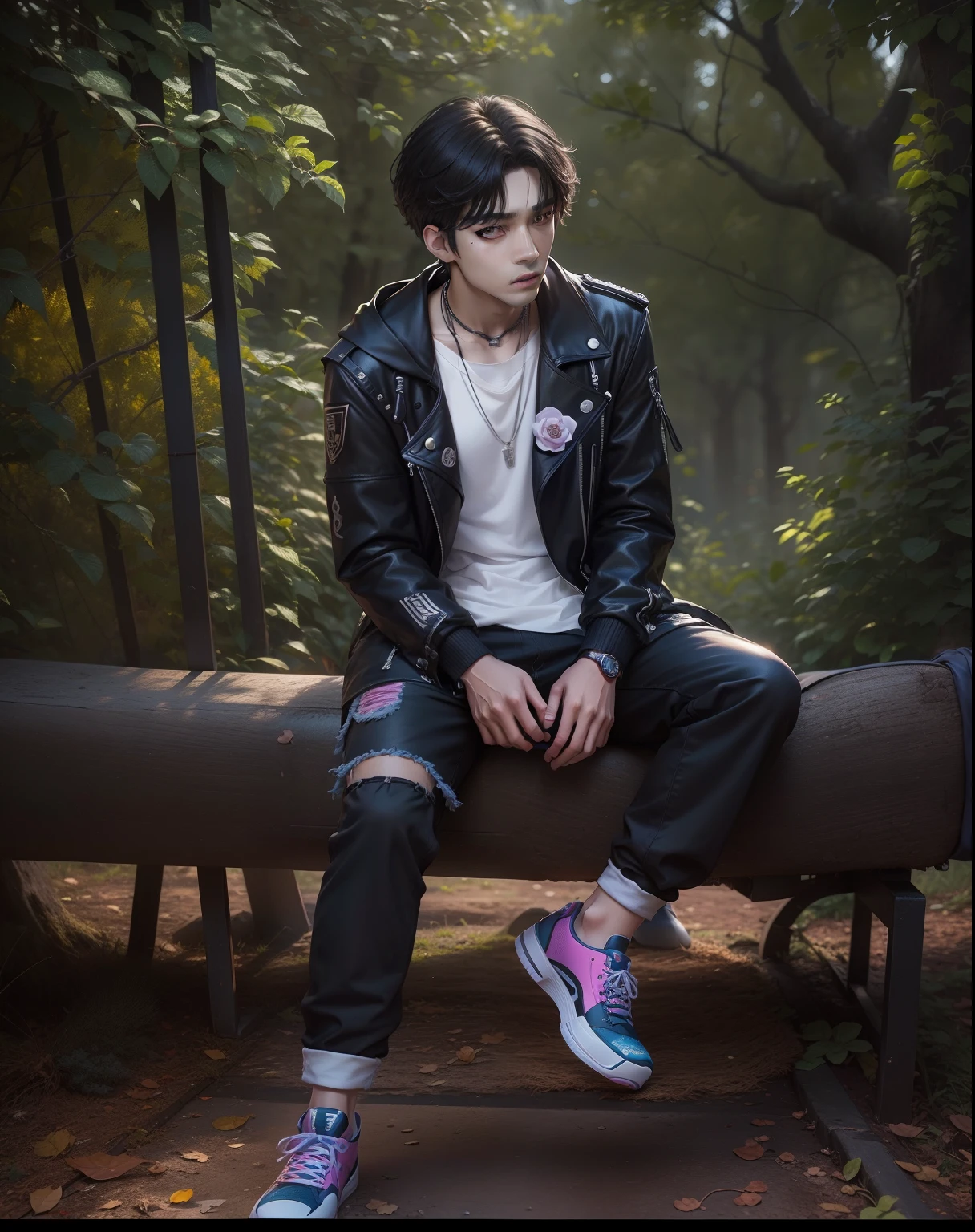 change face to taehyung from bangtan boys kpop idol group, 3d blender, high resolution, high detailed, colorful vibes, cinematograpy, aura, ultra realistic, professional digital photo,