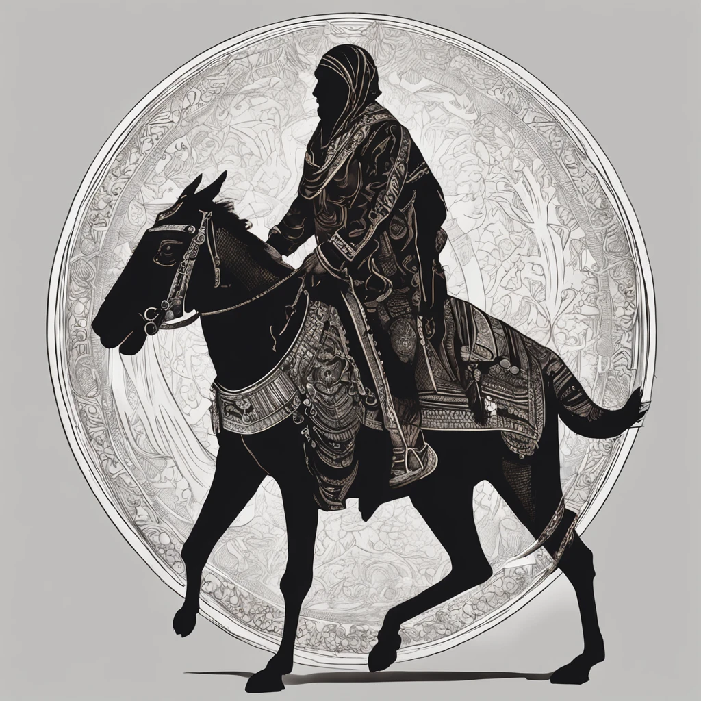 best quality, master part, ultrahigh-resolution, (fotografia realista:1.4), Surrealismo, Semelhante a um sonho,FusionArt, Shadow dancer, magia das sombras, Darkness Control, furtividade, passo da sombra, Umbral spells, hidden blade, an Arab king riding a camel