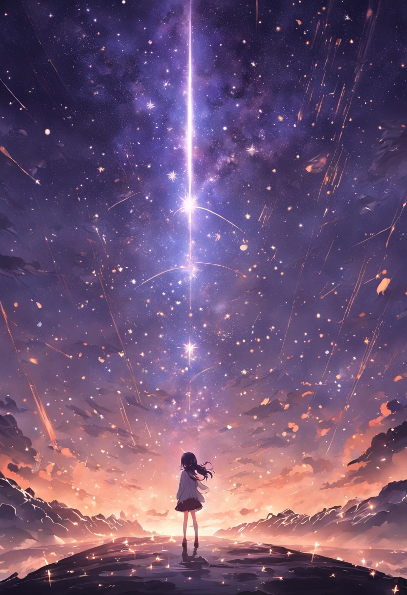 The entire galactic starry sky,Magnificent,Twinkling starlight,boundless,Fantastic sights。