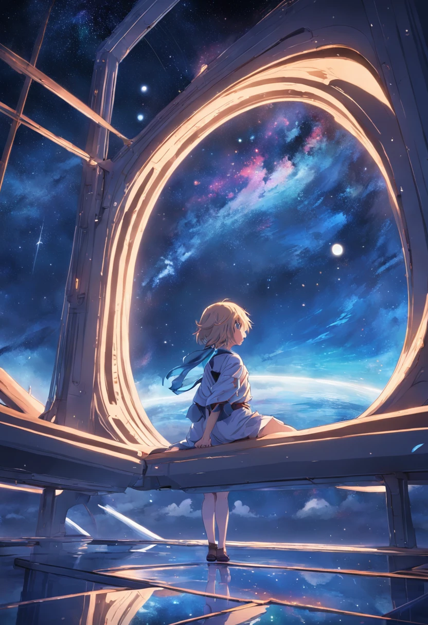 The galaxy is upside down for you,Starlight hugs you,You are gentle moon surrounded by stars,The wind takes me through the tunnel of time,Dock by your side
