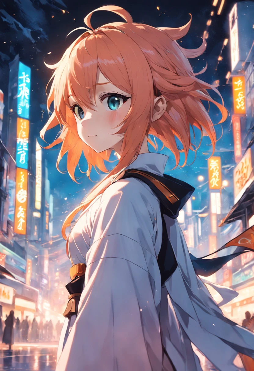 [(White background:1.4)::5],Original,(illustration:1.1),(Best quality),(巨作:1.1),(Extremely detailed Cg Unity 8K wallpaper:1.1), (Colorful:0.9),(imid shot:0.95),(full bodyesbian:1.25),Dynamic Angle,(Solo:1.2),[Bottle bottom],（（（1 boy 3.5）））），Orange-pink hair，（Green Eyes 1.5），Popular in pixiv，Anime characters，as an anime character，Male characters，Long ponytail hair，Fantasy magic，Mage robes，Fantastical，Exquisite medieval streets，（Nice face），Beautiful detailed face，Extremely delicate and beautiful boy，sunny clear sky，ventania，beautiful sky，cumulus cloud