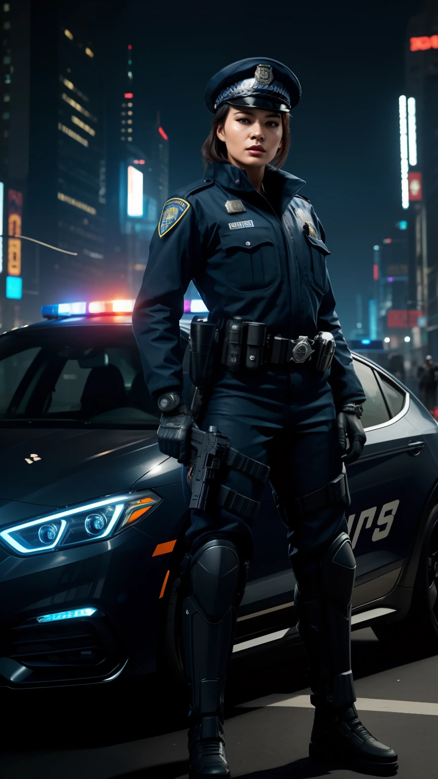 made of ral-obsdn, photograph, still, (Male Highway Patrol Officer:1.1) , the Highway Patrol Officer is Boring, volumetric lighting, Phase One XF IQ4 150MP, <lora:ral-obsdn:1>, very detailed, amazing quality, intricate, cinematic light, highly detail, beautiful, surreal, dramatic