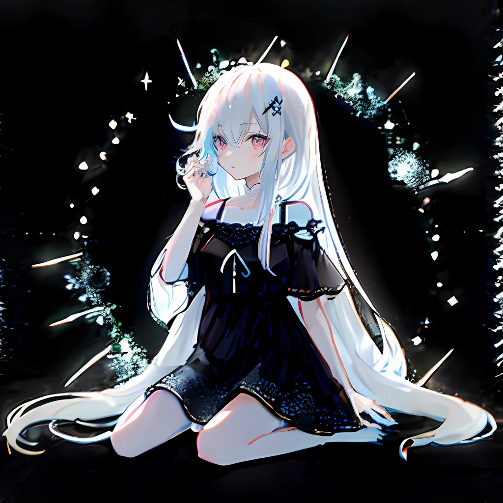 perfect hand,white color hair,tmasterpiece,high high quality