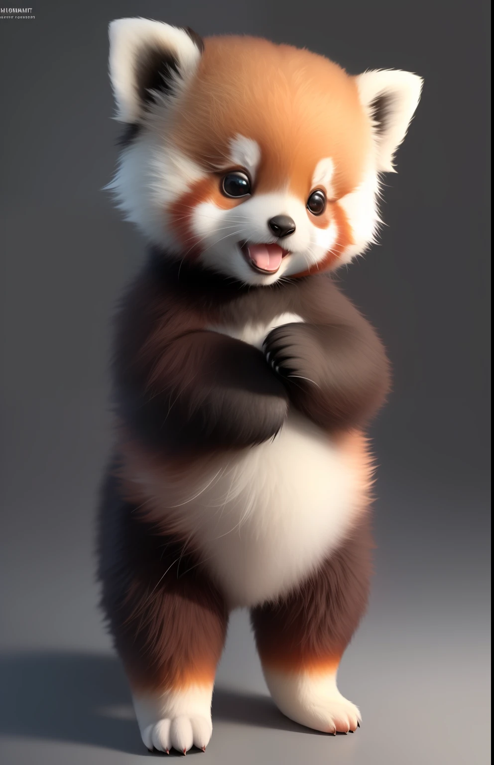 (masterpiece), (top-quality), (ultra-detailliert), (full body Esbian:1.2), Super Cute, Baby, Pixar, Baby Panda in Pajamas, Big bright eyes, fluffly, A smile, Delicate and fine, fairytale, Incredibly high detail, pixer style, Bright color palette, natural soft light, Simple background with pure colors, octan render, Trending on ArtStation, a gorgeous, ultra wide-angle, 8K, hard disk, realisitic、Baby Red Panda