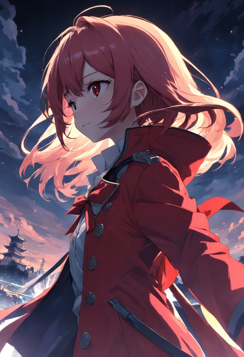 Redcoat,shoun,short detailed hair,Cold,natta,rays of moonlight