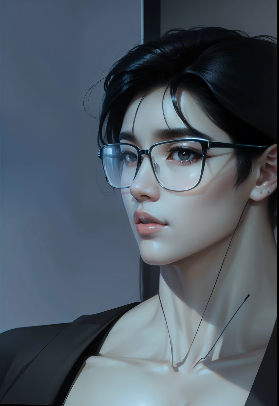 1 man, jaekyung, black hair, realistic, ultra detail, 700 lens