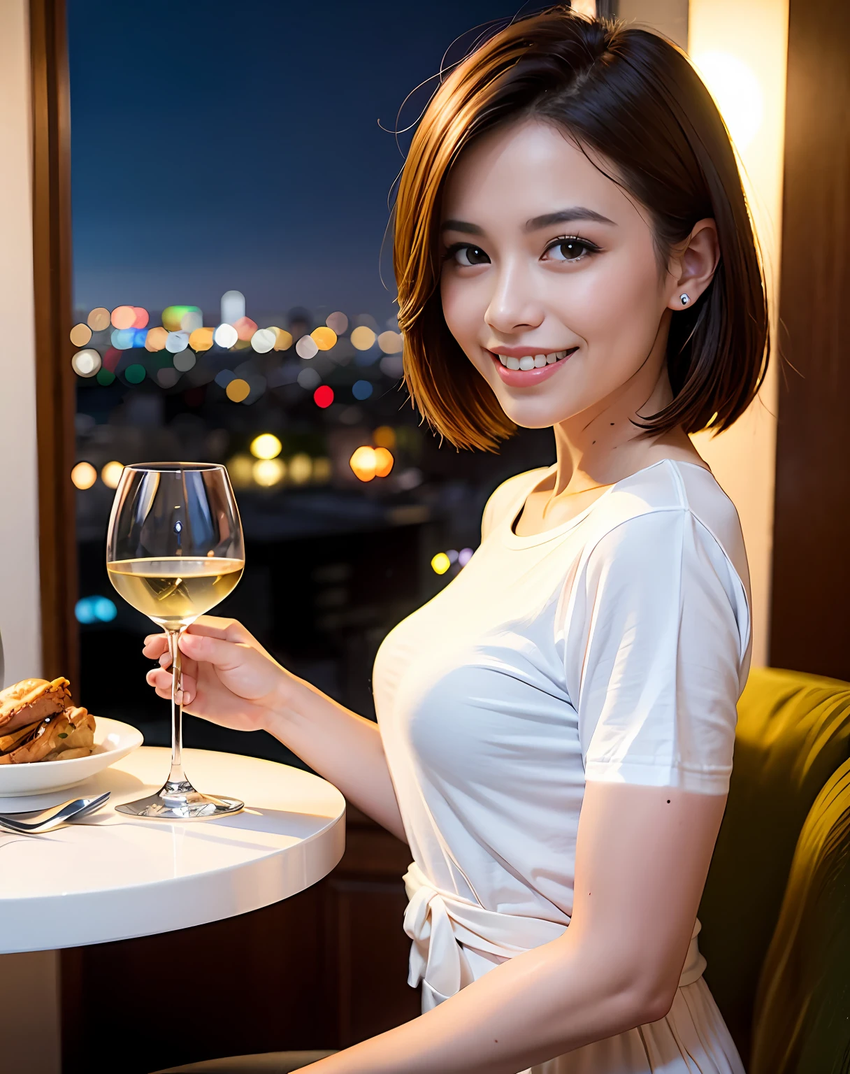 Change to a T-shirt with French sleeves