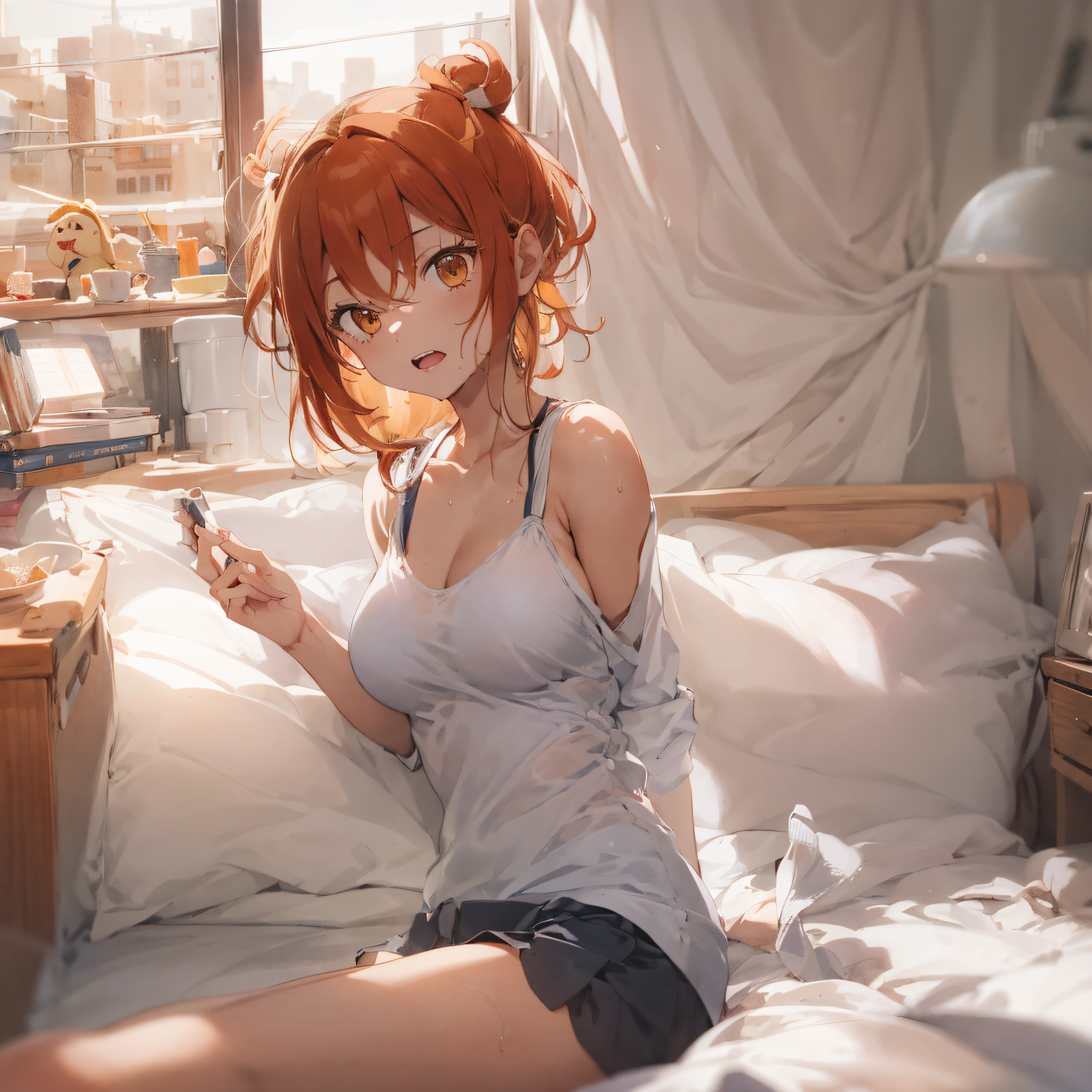 anime - style picture of a woman in a bikini sitting on a bed, seductive anime girl, cute anime girl, best anime wallpaper 4k konachan, anime girl, anime style 4k, anime wallpaper 4k, anime moe art style , attractive anime girl, beautiful anime girl, young anime girl, (anime girl), an anime girl, anime girls, wet, sweaty,