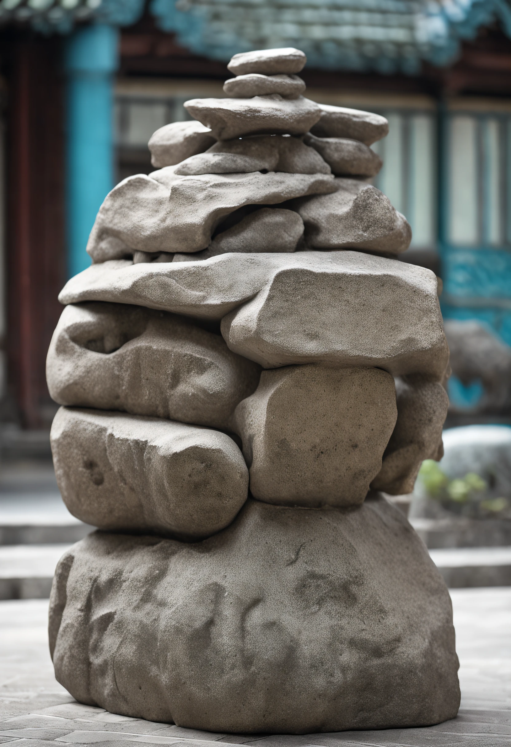 sturdy (Jiān hunchback) - Indicates the hardness and steadiness of the stone。
naturey (Zì rán) - Emphasize the natural form and original beauty of the stone。
Rochas (Yán shí) - Refers to large stones or rocks。
sculpted (Diāo embankment) - Indicates the process of carving a stone into a work of art。
textured (Wén there) - Describe the texture and grain of the stone surface。
Stack (Duī qì) - Refers to the process of piling stones into buildings or landscapes。
downy (Row here) - Emphasize the softness and warmth of the stone。
water dripping (Shuǐ dī) - Describe the shape of water droplets on the surface of the stone。
old (Gǔ lǎo) - Indicates the history and antiquity of the stone。
Escultura (Diāo sù) - Refers to three-dimensional works of art carved from stone。