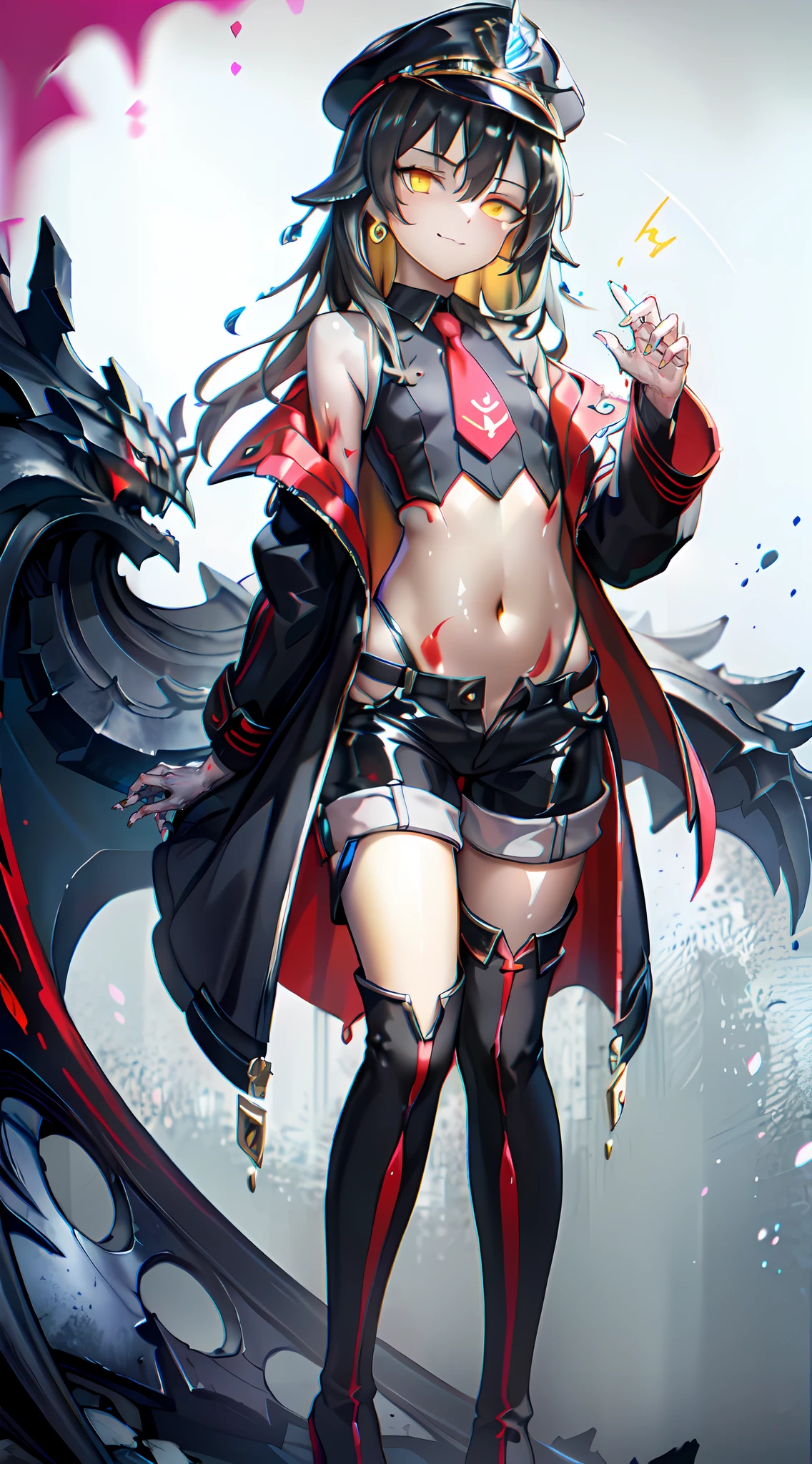 (best quality, detailed drawn hands, realistic fingers, fixed hands), (masterpiece, sidelighting, finely detailed yellow eyes: 1.2), ((Best quality)), ((masterpiece)), (highly detailed:1.3),