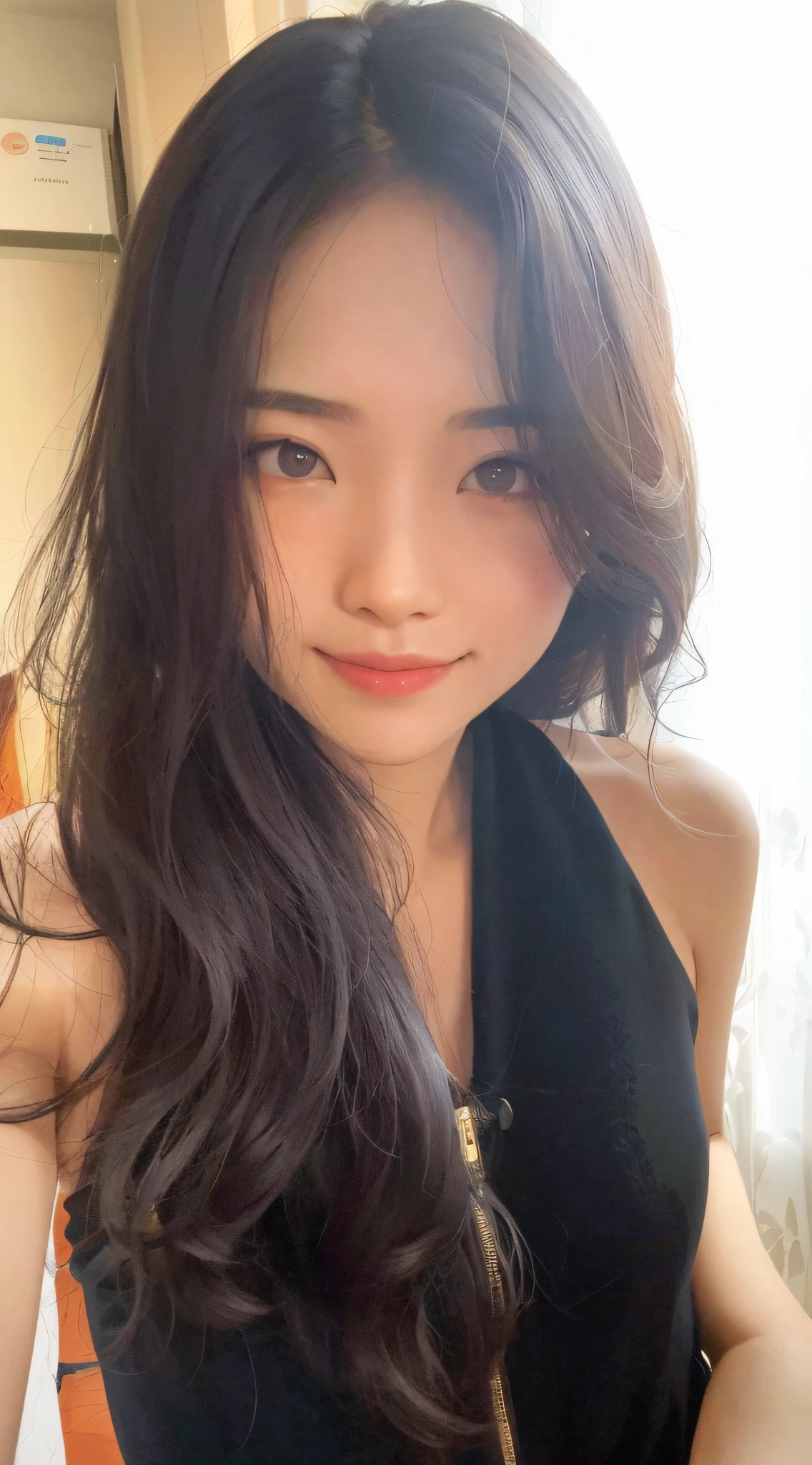 there is a woman with long hair posing for a picture, 2 7 years old, 2 8 years old, Choi Hyun-hwa, Korean girl, beautiful Korean women, 2 9 years old, 30 year-old woman, 3 0 years old woman, Korean woman, Gorgeous young Korean woman, gongbi, 1 8 I, 2 3 years old