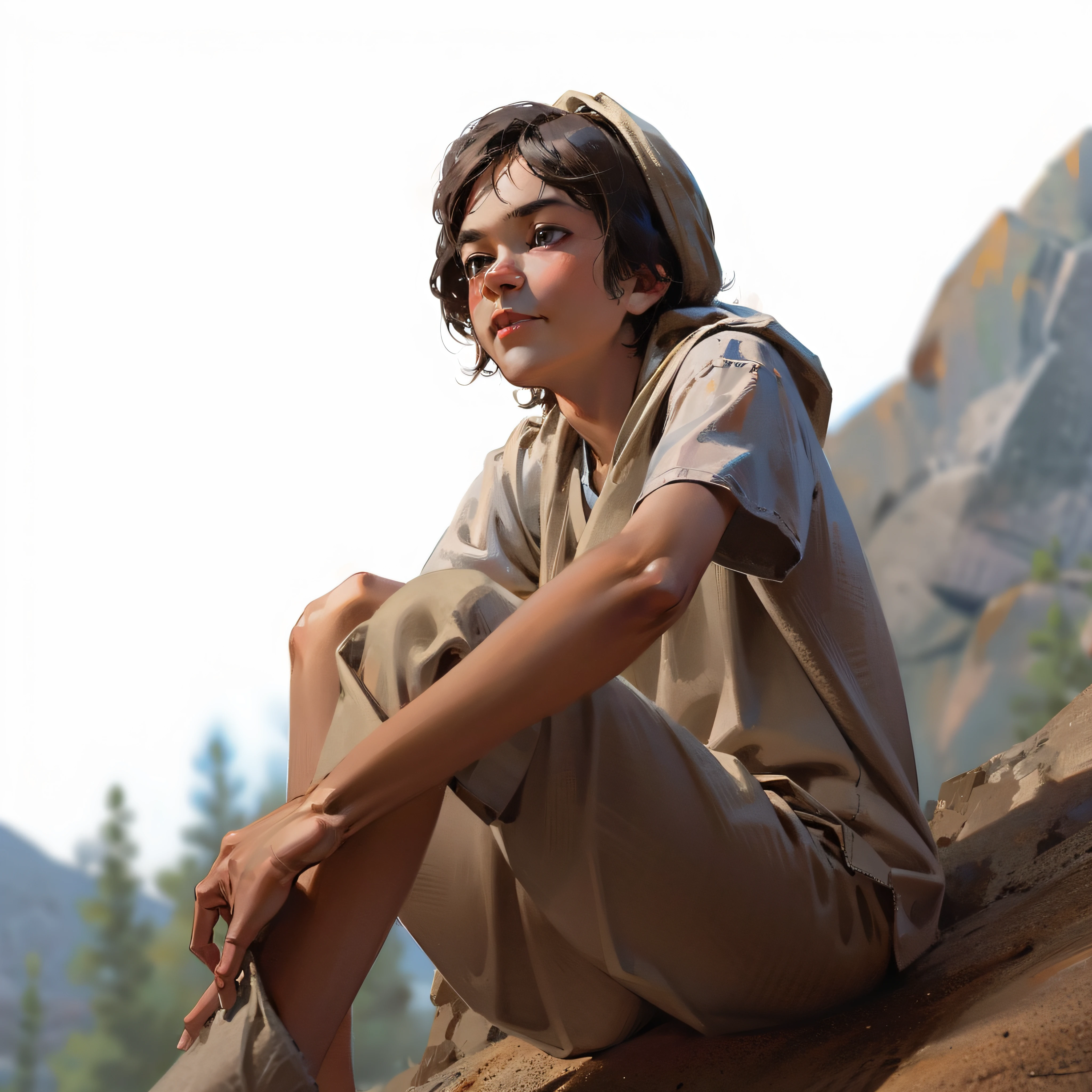 A boy, Detailed, Clear