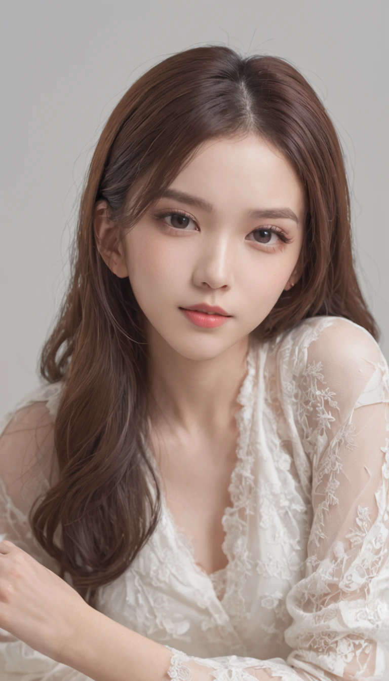 best qualtiy,tmasterpiece,超A high resolution,(Photorealsitic),(realisticlying:1.4),RAW photogr,1girll,(Full body photo,inside in room,sit a chair,legs crossed),good looking face,slim,Dignified,Small fresh,(White collar blouse,Black short skirt),ssmile,cabelos preto e longos,Beautiful Hair Accessories,Beautiful teenage girl,Detailed scene, beautiful digital illustrations, detaileds,ultra-detailliert, cinematic quality, (Beauty and aesthetics,big breasts beautiful),Correct hand,anatomy correct, ((From below))、bewitching、constructionyardai、helmets、Workwear、