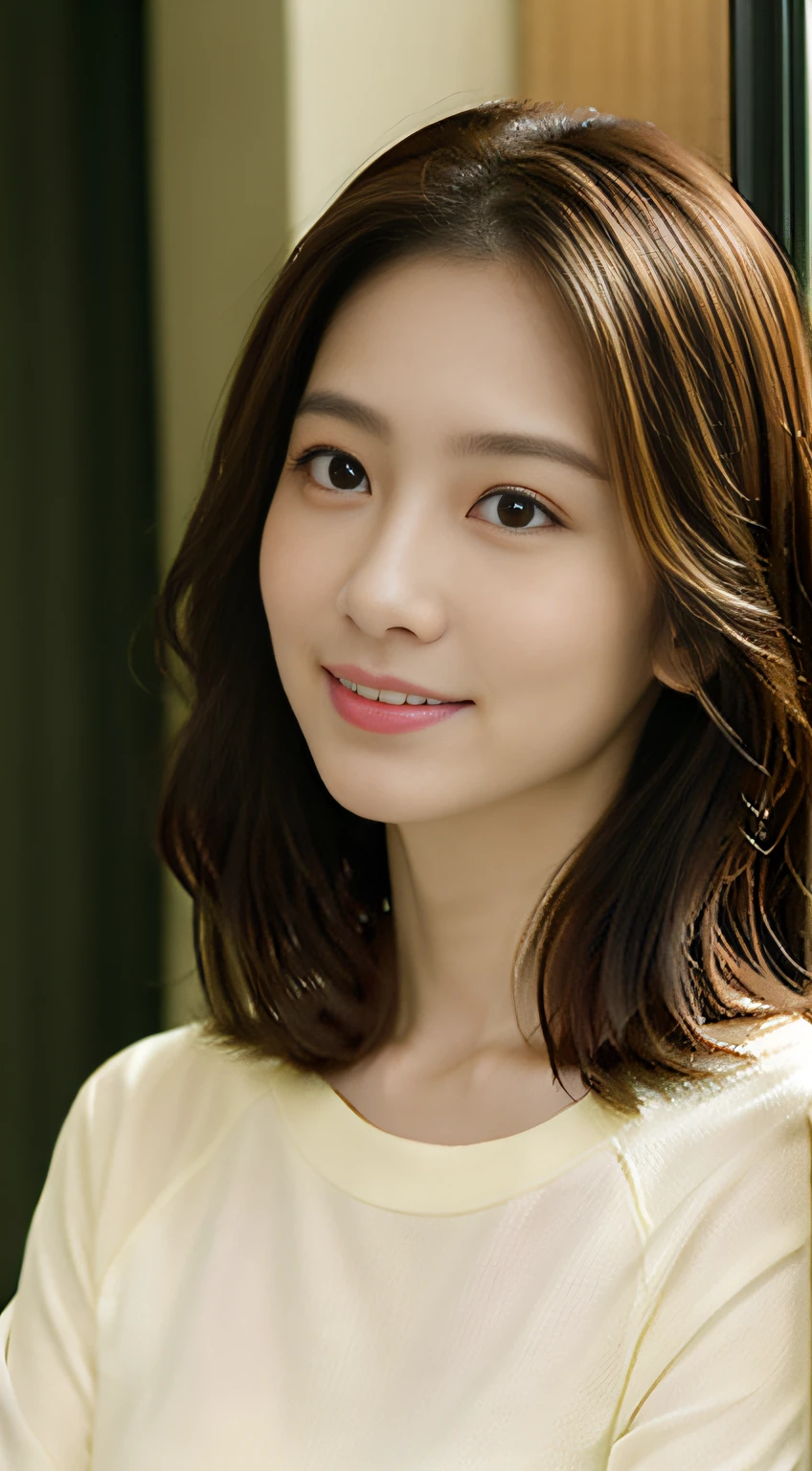 The highest image quality、超A high resolution、(真实感:1.4)、1girl in、Delicate and beautiful face、wearing casual cloths，longer sleeves