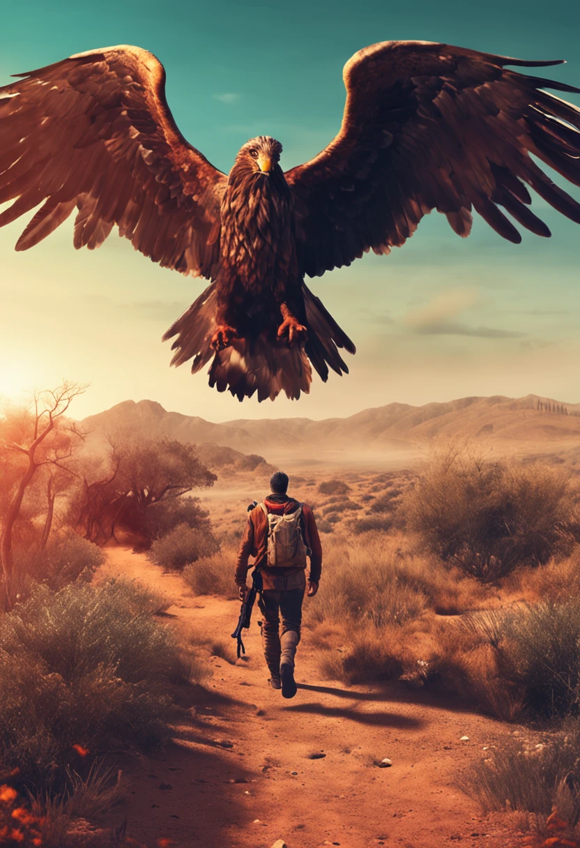 The biblical character David is hunted down by the biblical character Absalom