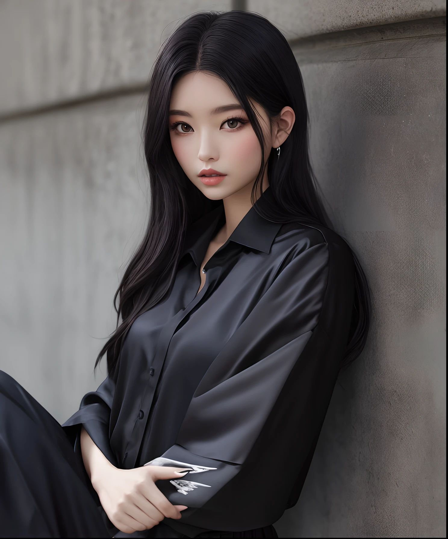 Black silk JK