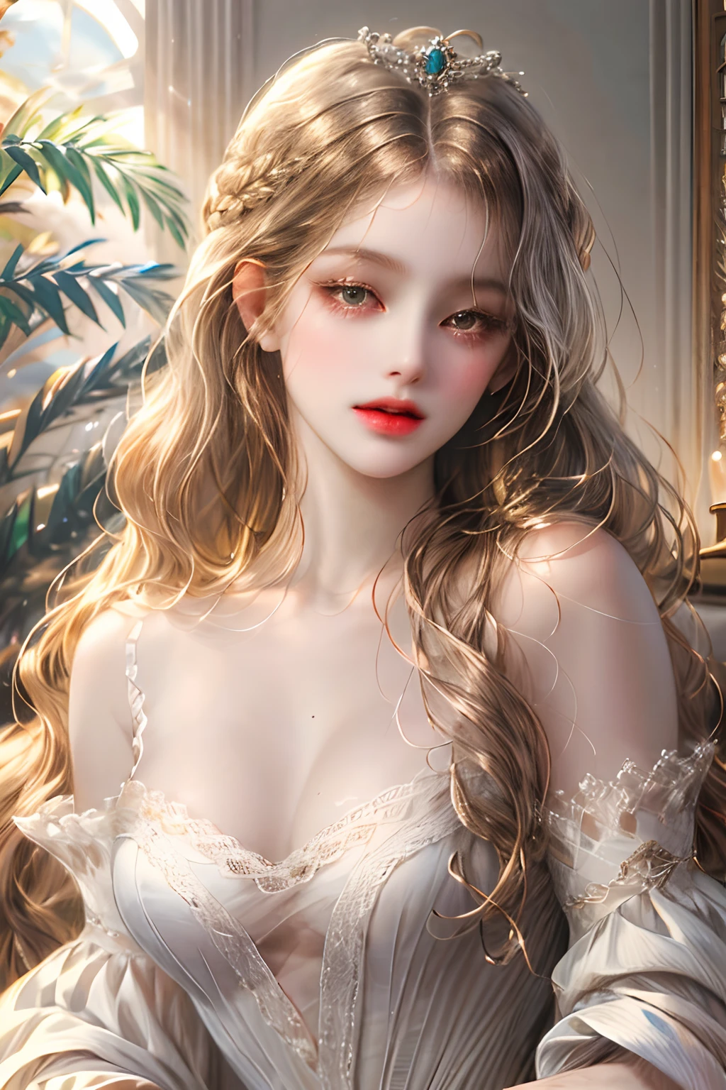 1girl in, depth of fields, One-person viewpoint, 135 mm, canon, F/1.8, nffsw, retinas, masutepiece, ccurate, Anatomically correct, Textured skin, high details, Super Detail, High quality, Best Quality, hight resolution, hard disk, 4K, 8K Aizuo、magnifica、the viewer、Realistis、Full body with camera、on the lap、squatt、Brunette hair、length hair、radical、A tall、Forced real water、White Less Cloth Transparent Mini Shirt、White transparent thong、sea side、Low Very detailed、Ahegao、Roll your eyes、blush、water running in mouth、Sticky tongue、Vaginal orchids、Runny Vaginal Discharge、Blowing tide、very Bigger breasts、Grasp your breasts with both hands、 Spread your legs、sexual excitement、Sex Expressions、shinny skin。realisitic、Photorealsitic:1.37)、Photo of Japan girl in black((loose)Camisole)、 natural(midium breasts:1.35)、(micro:1.4)Lace pantie、looking at away、(Kpop Idol)、lying on one's side、dishevled hair、Medium Hair、(Pink blush)、(illuminating)、[[Open legs、Spread your legs apart]]、(独奏)、dynamicposes、((erectile nipple))、(female pubic-hair)、(Puffy eyes:1.3)、 (Slim legs)、erotick、nffsw、Highly detailed ambient occlusion、Natural and harmonious composition、fine-art photography、