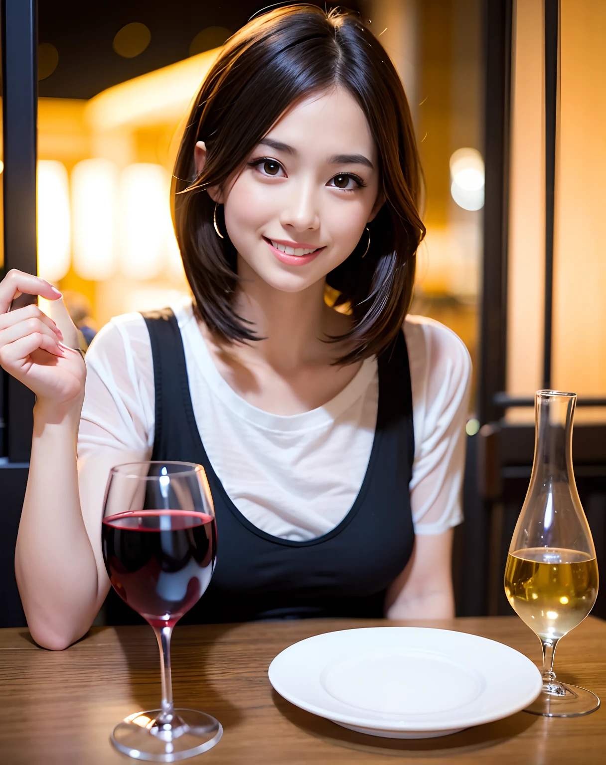 Change to a T-shirt with French sleeves
