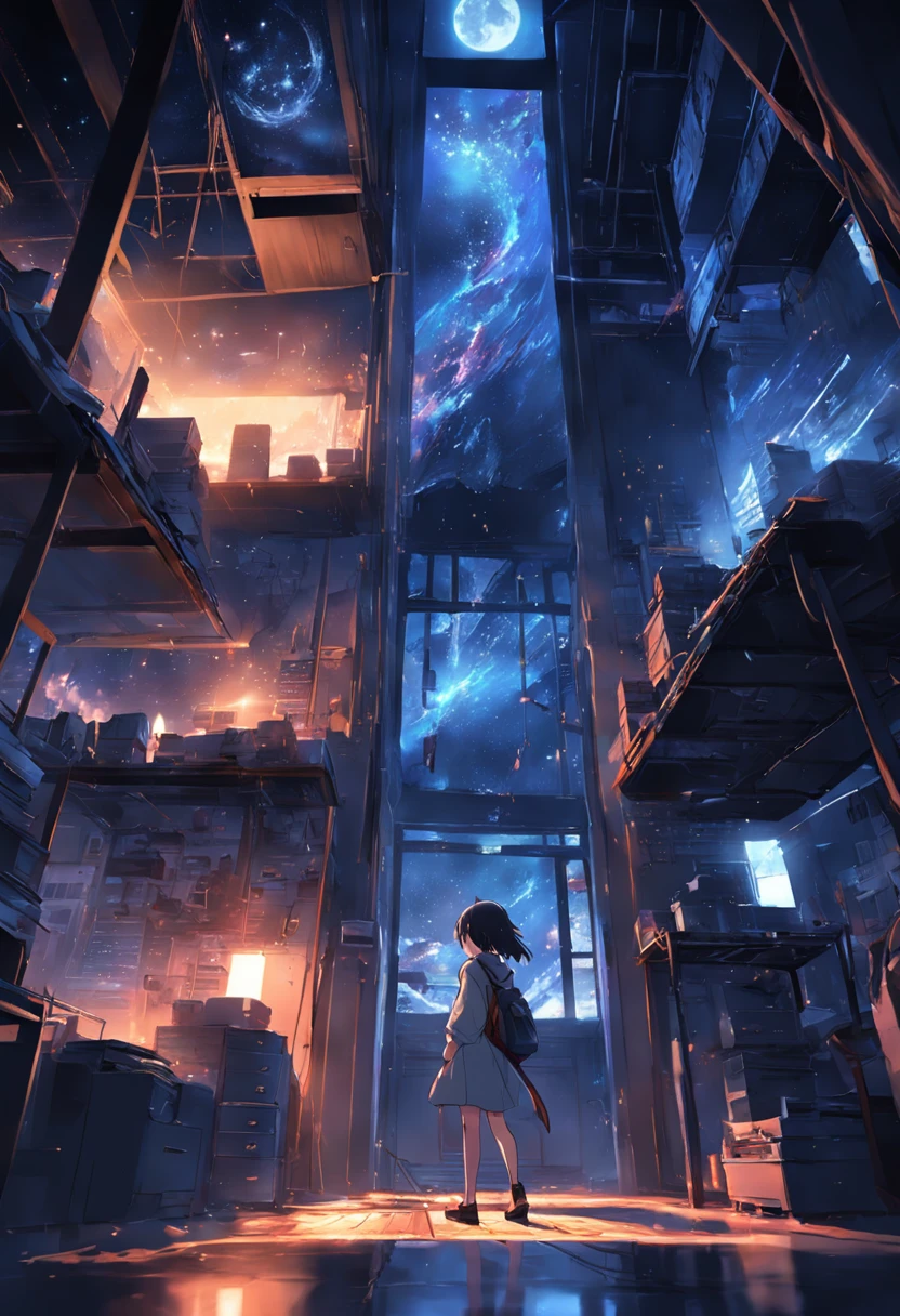 ((full of lights,Late night office),(fault,A white space,Disappeared so cleanly),(Volumes pile up,Sighed),(Past lives are not much different,Lost myths))