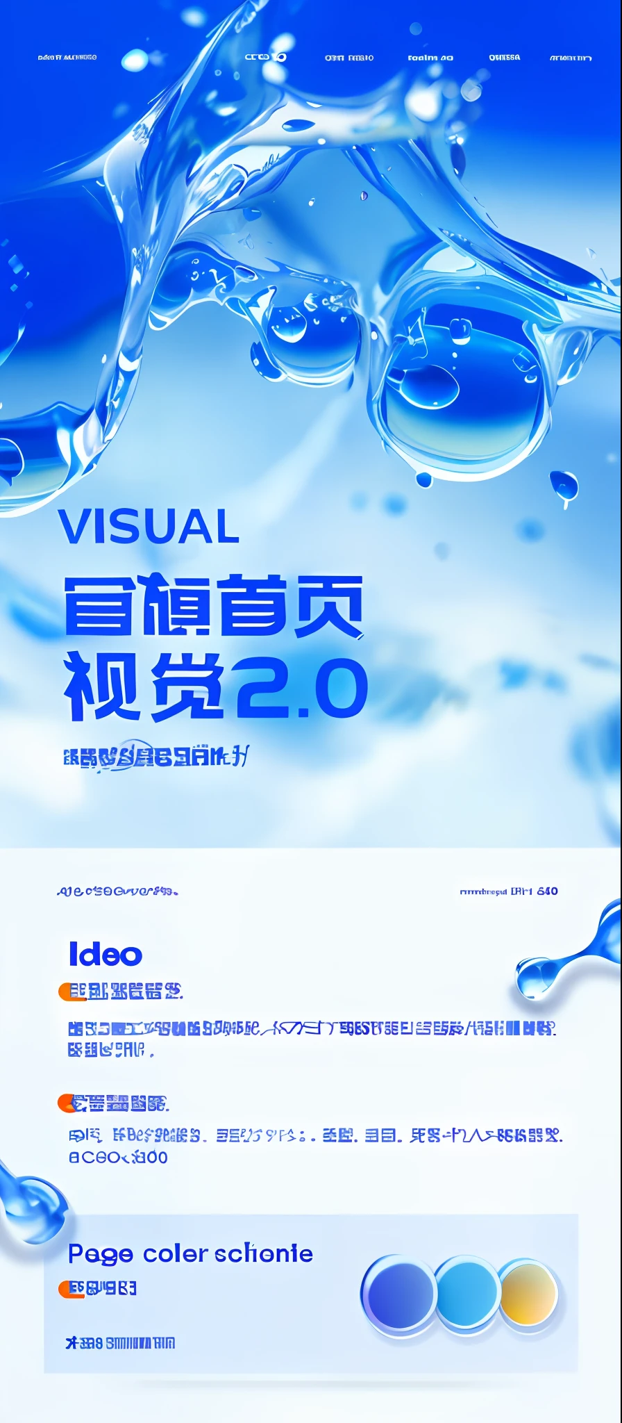 Poster close-up，There is a lot of water on it, visually crisp & Clear, Ad visualization, School of Visual Design, visual-key, dada 20s, visual depth, liquid simulation background, Detailed scenery —width 672, 2 0 2 0 s promotional art, Beautiful visuals, Unreal Vision, Visual development, Visual, Visual