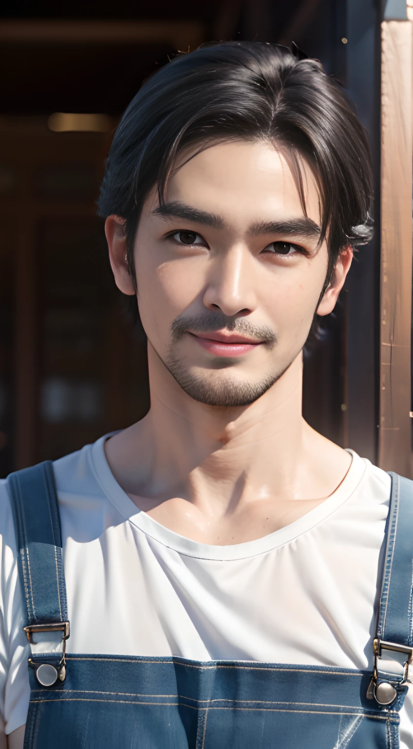 handsome man in his 20s, Takeshi Kaneshiro, mischievous smile,